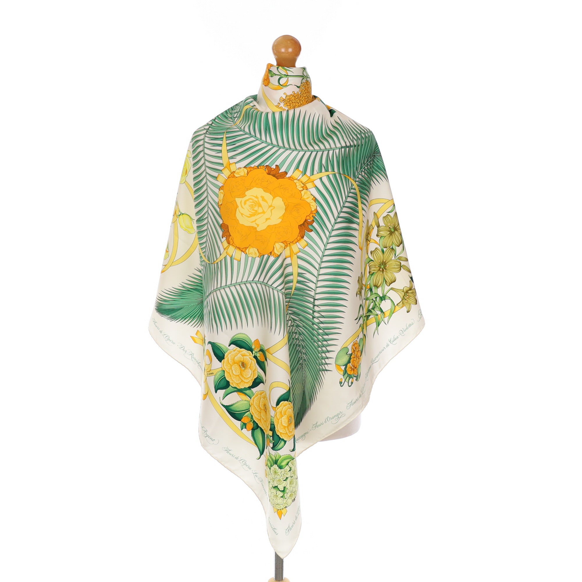 Hermès Fleurs De L’opéra Silk Scarf
