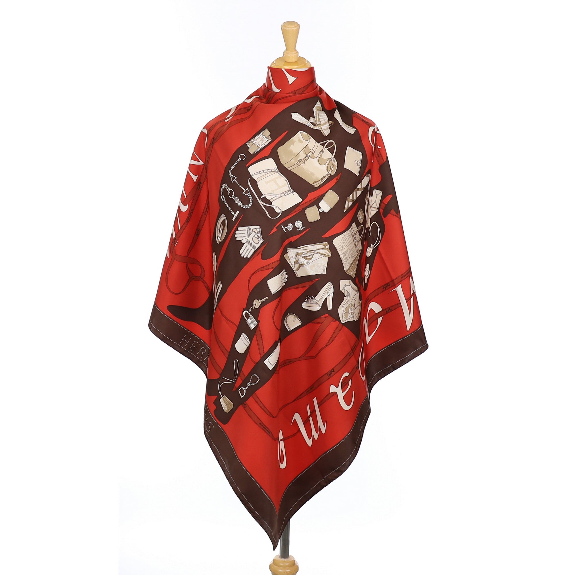Hermès Madame Monsieur Silk Scarf