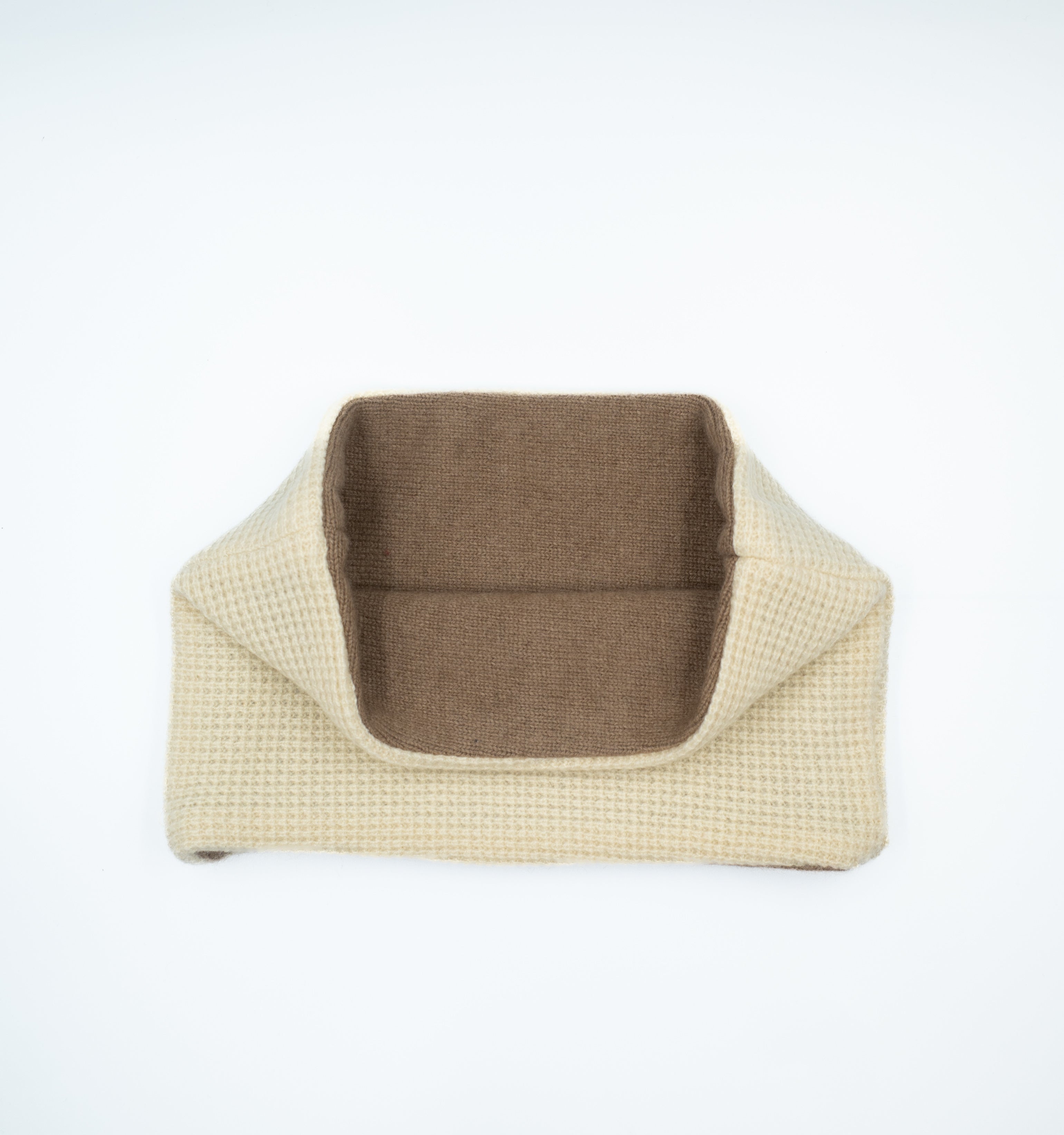 Cream Waffle and Milk Chocolate Neck Warmer