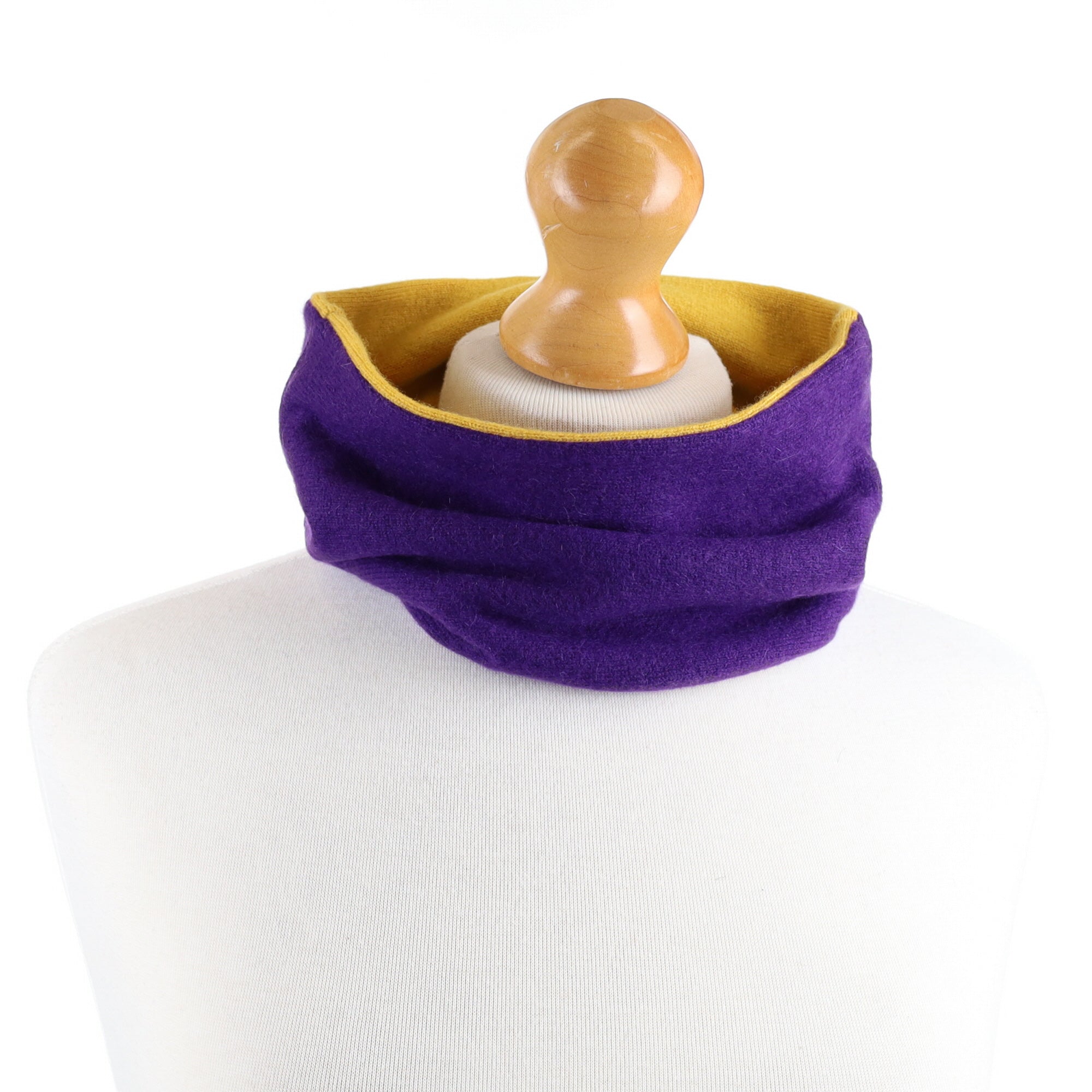 Bright Purple and Sunshine Yellow Neck Warmer