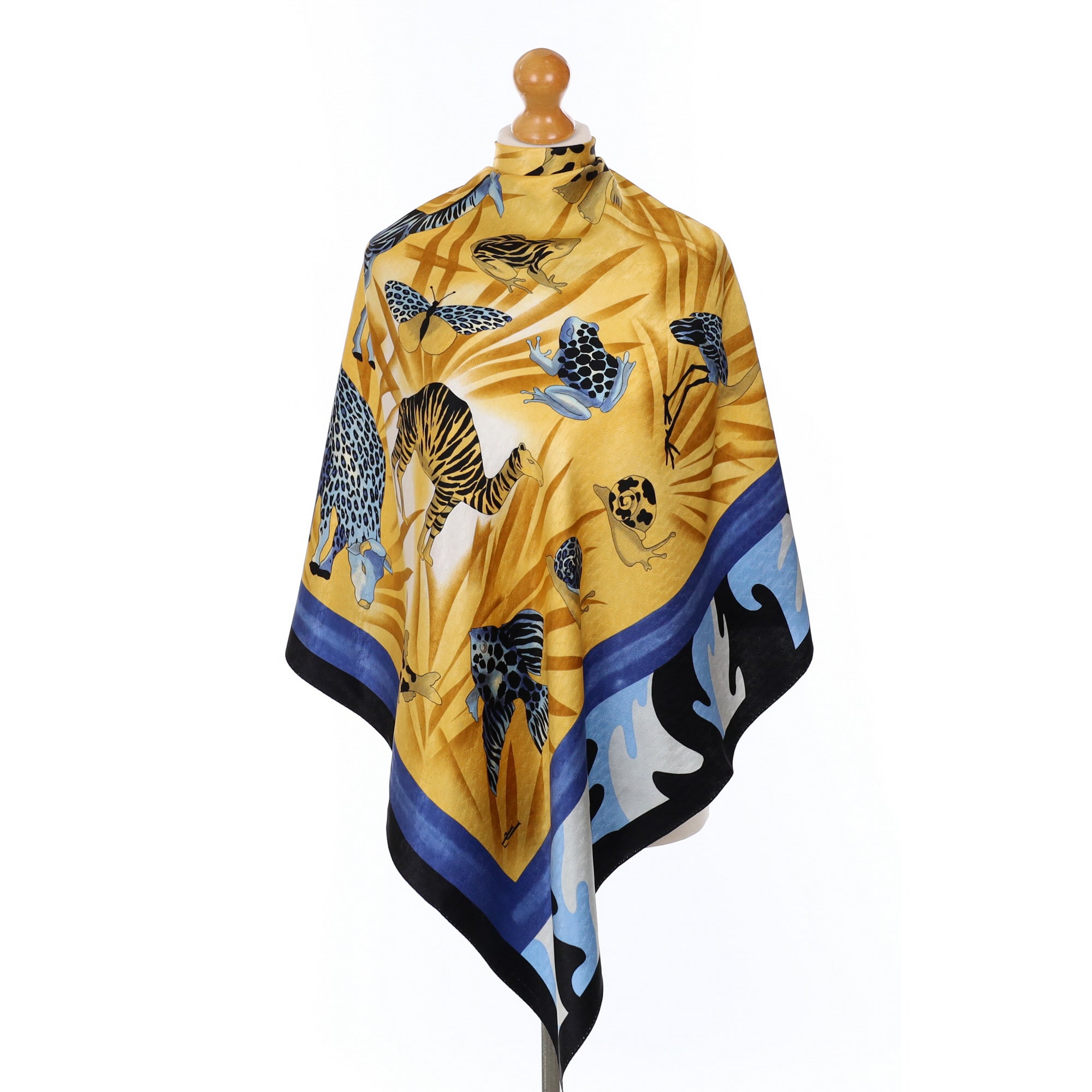 Jammers & Leufgen Patterned Animal Design Silk Scarf