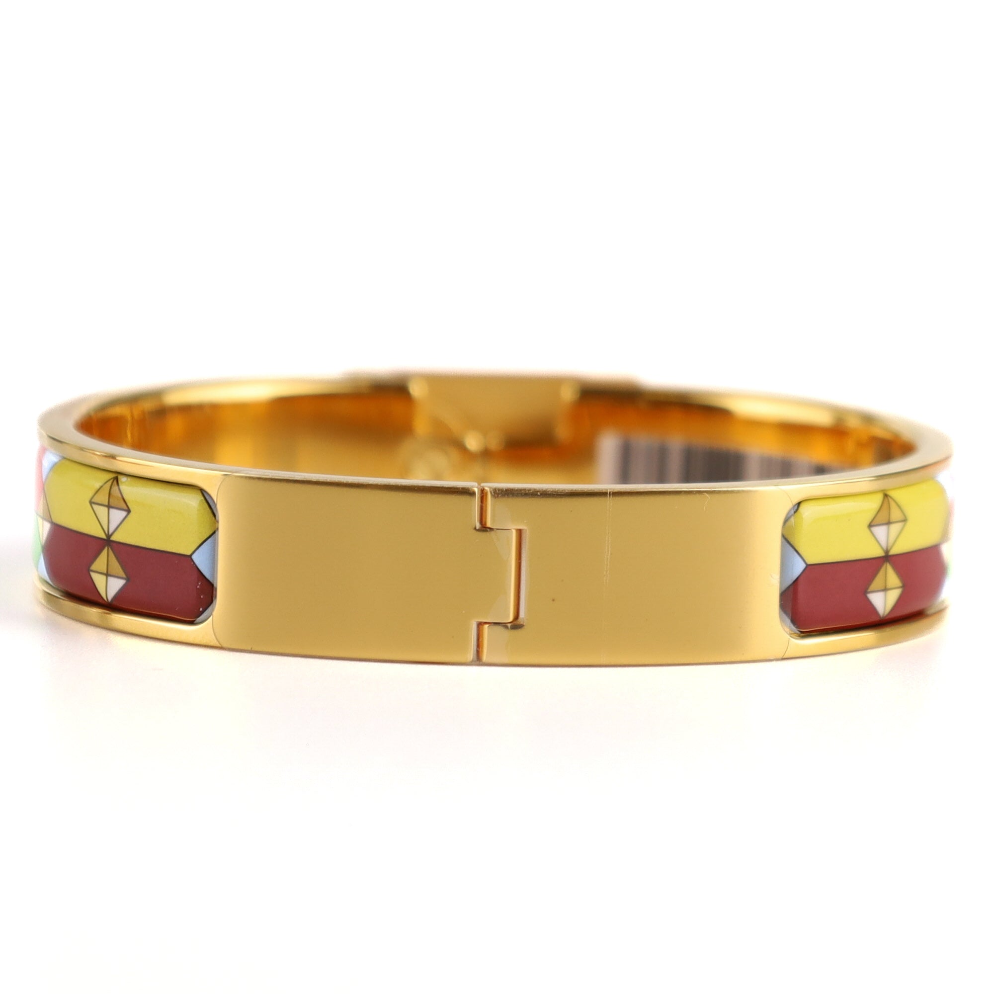 Brand New Boxed Hermès Clic Anneau Enamel Bracelet Size PM