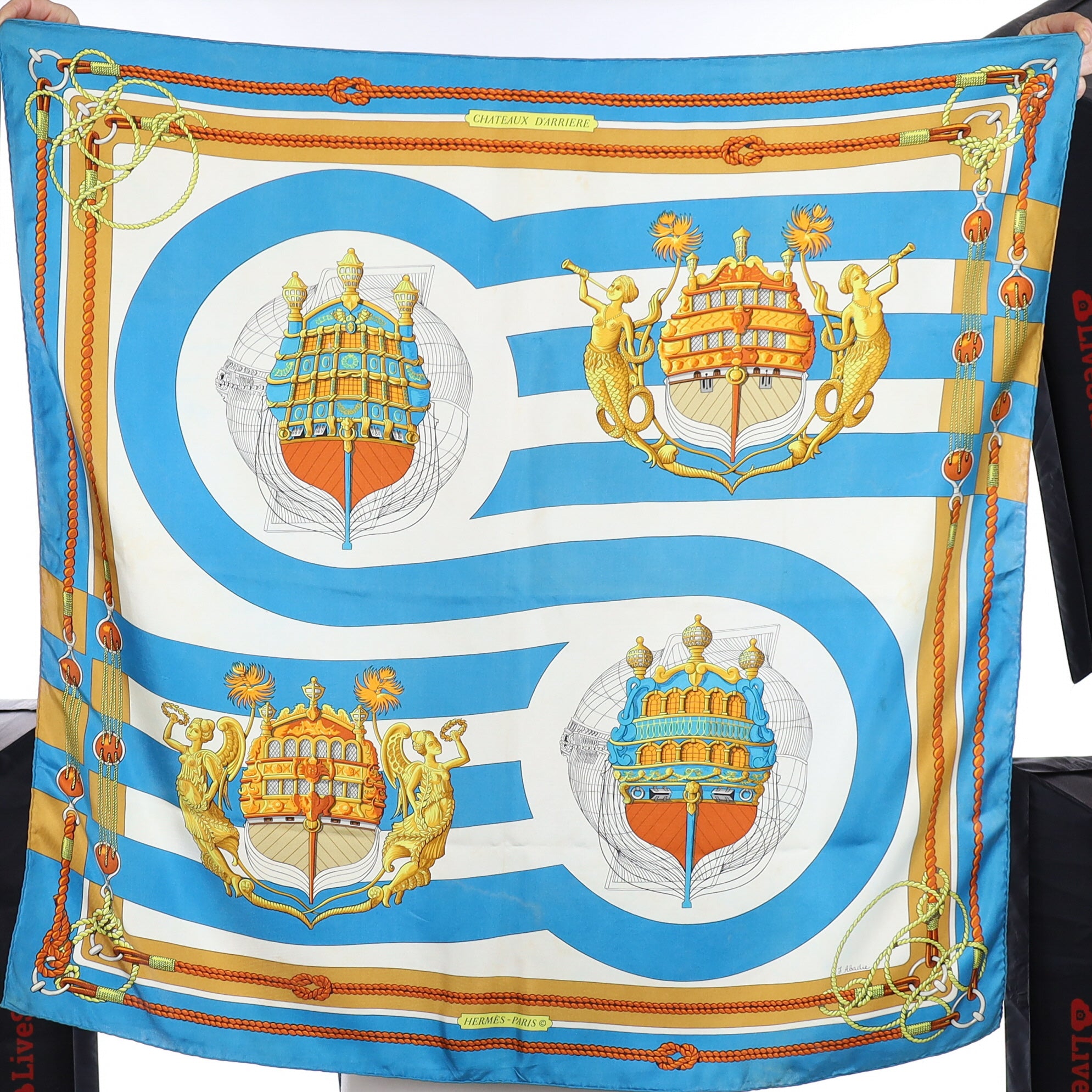 Hermès Chateaux D’arriere Silk Scarf