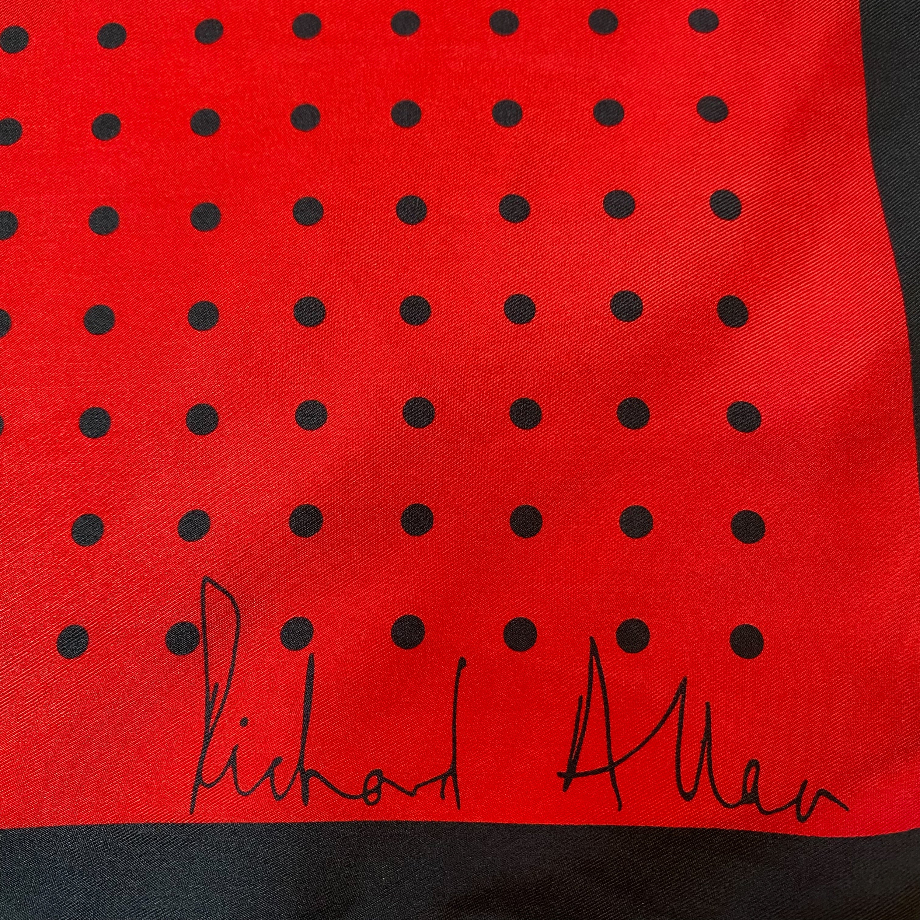 Modern Spotty Richard Allan Silk Scarf
