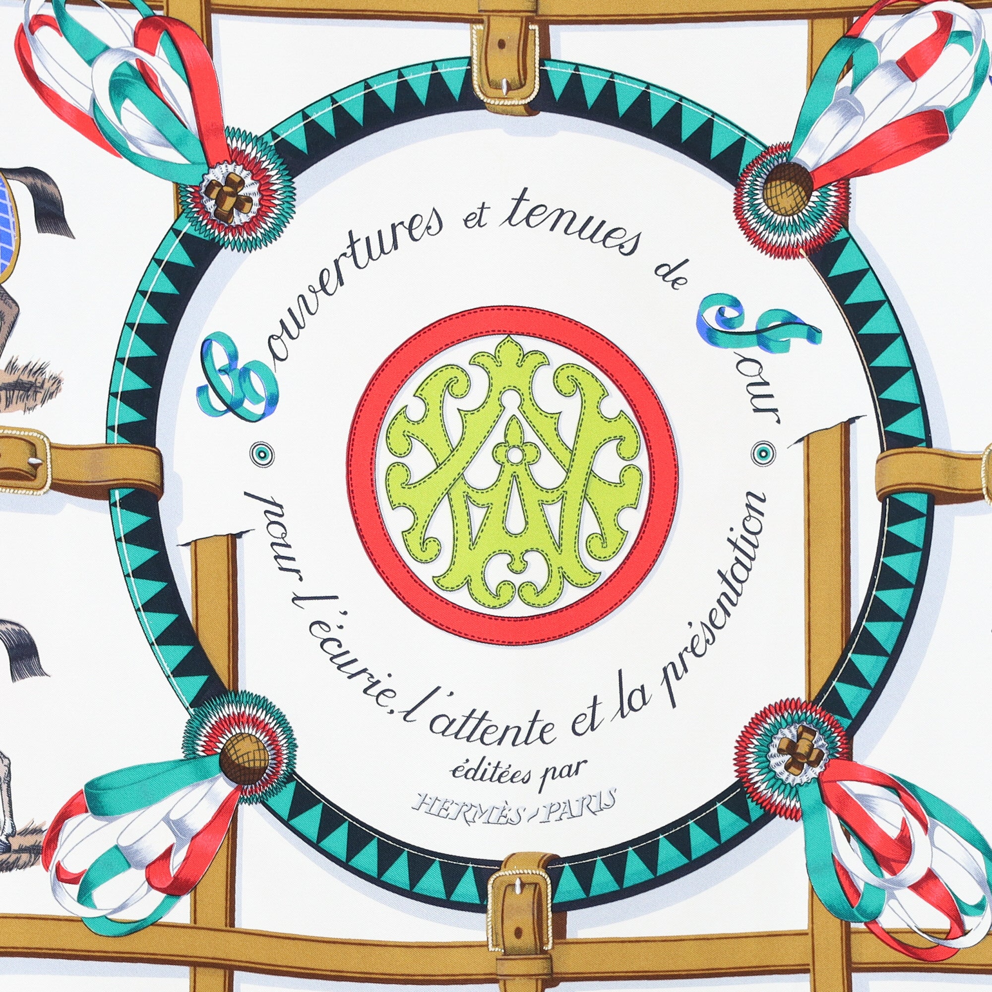 Hermès Couvertures et Tenues de Jour Silk Scarf