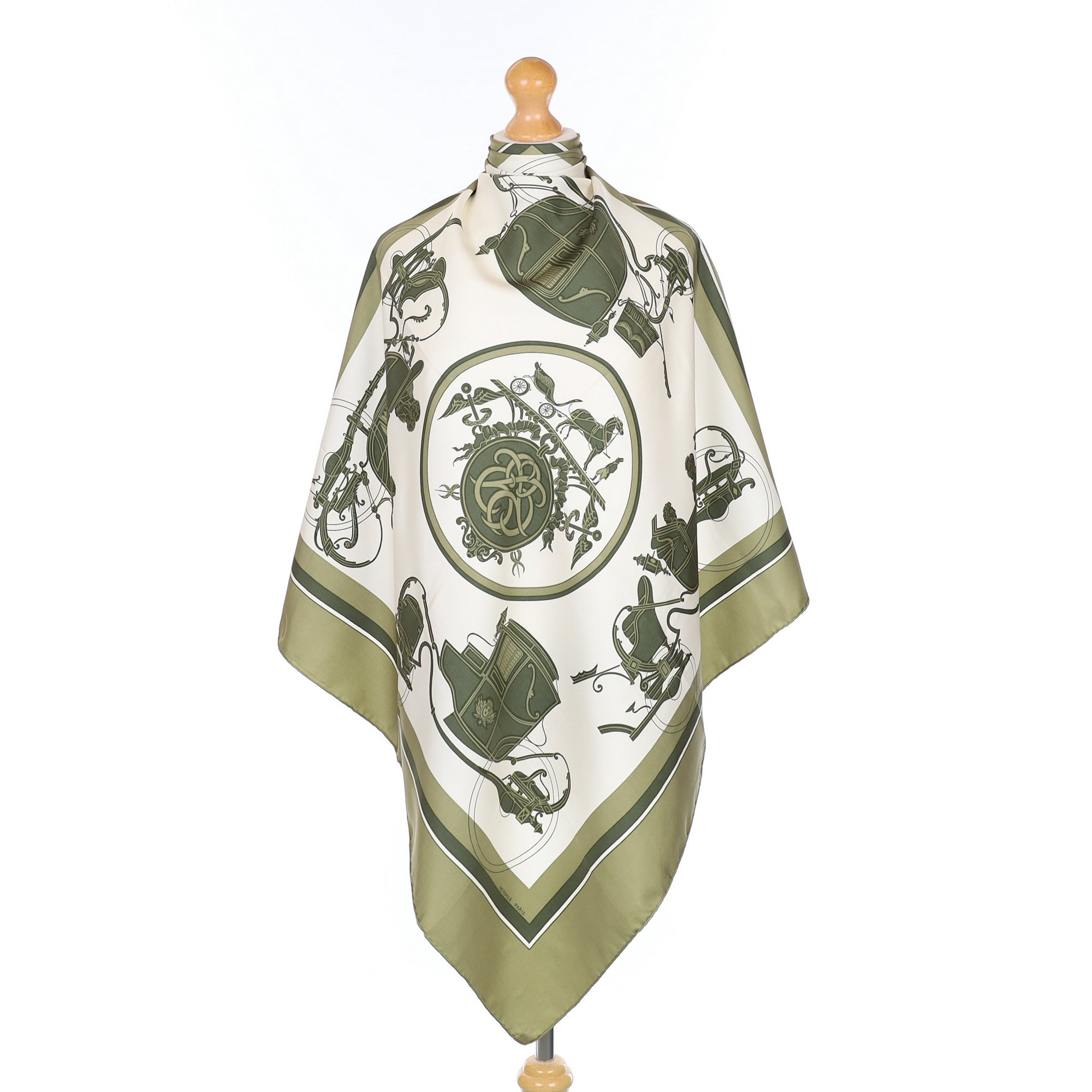 Hermès Ex-Libris Silk Scarf