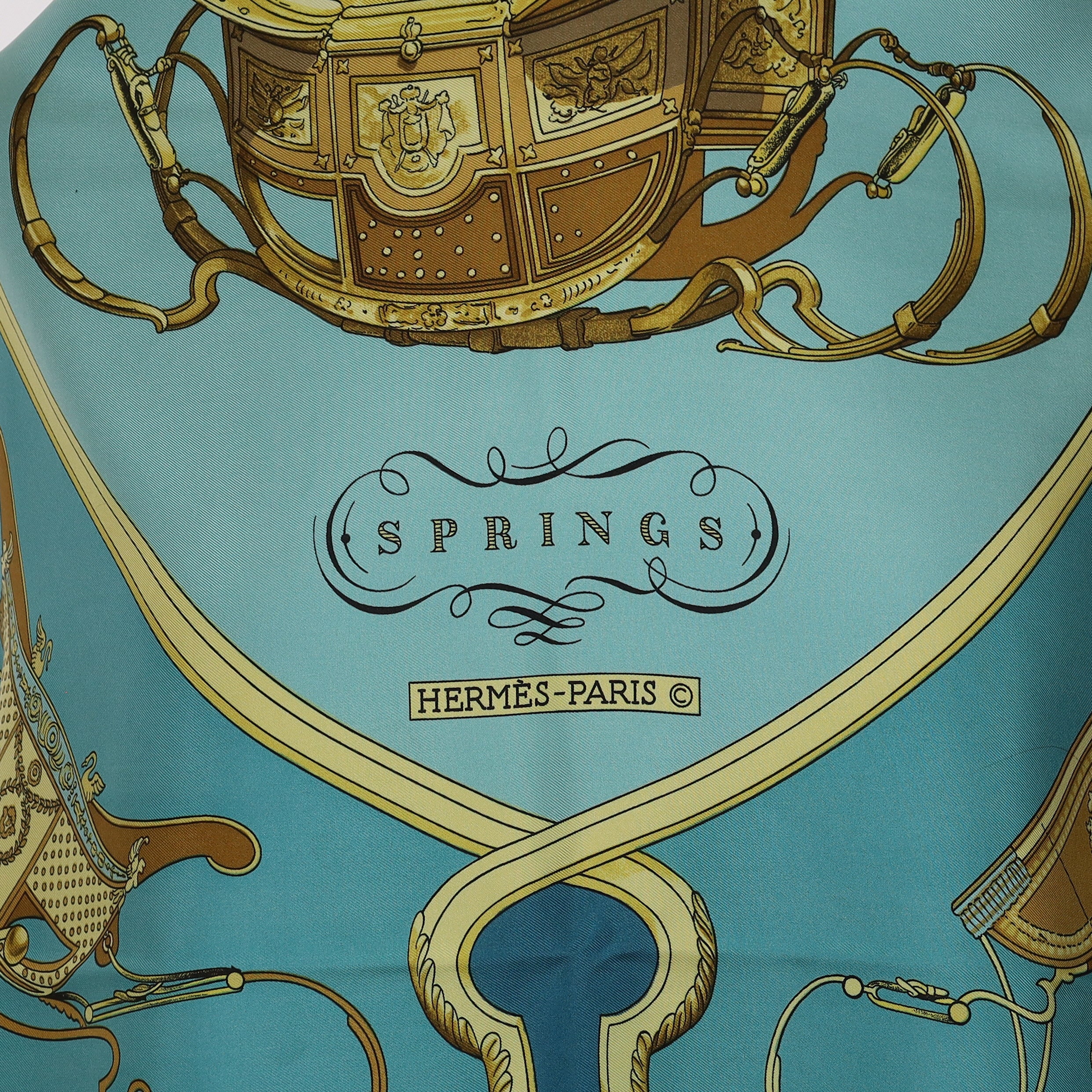 Hermès Springs Silk Scarf