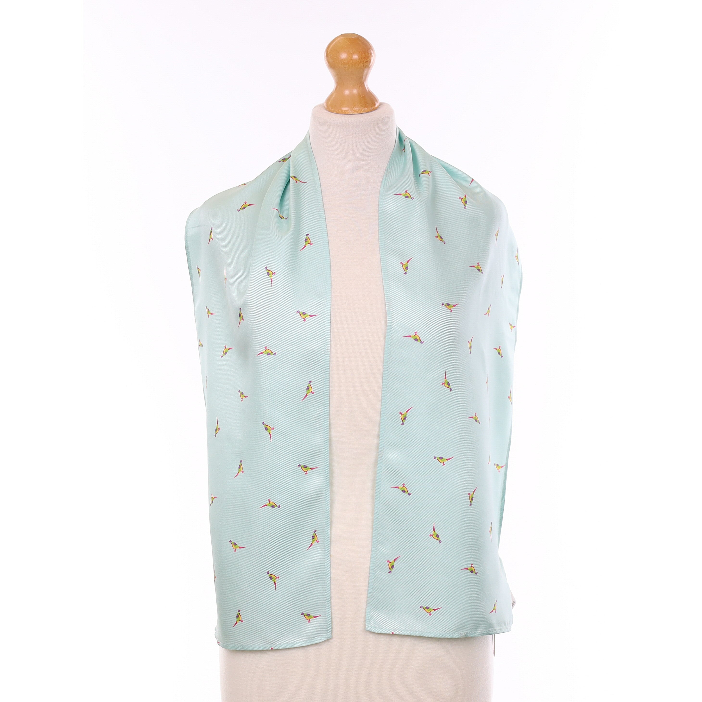 Joules Colourful Birds Silk Scarf