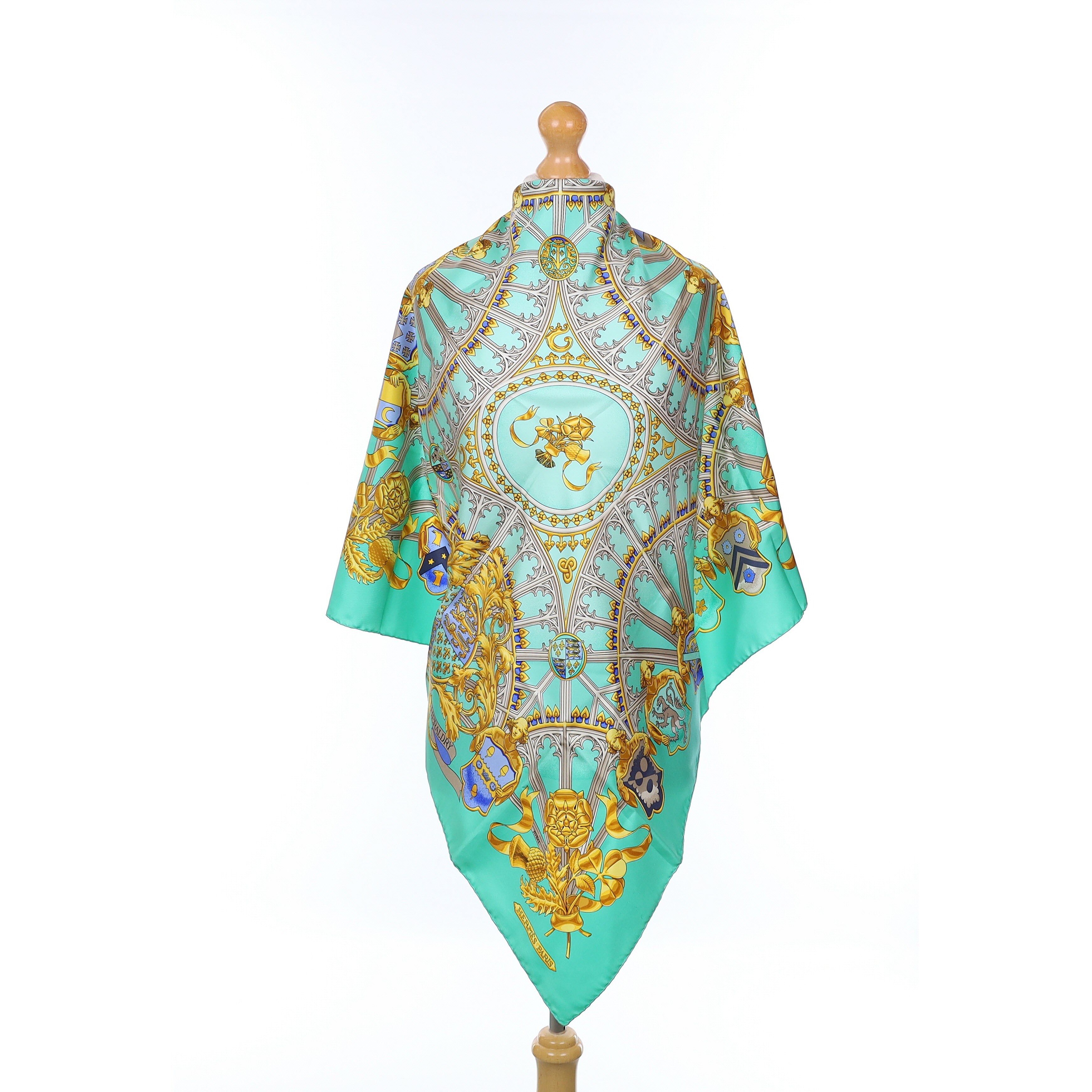 Hermès British Heraldry Silk Scarf