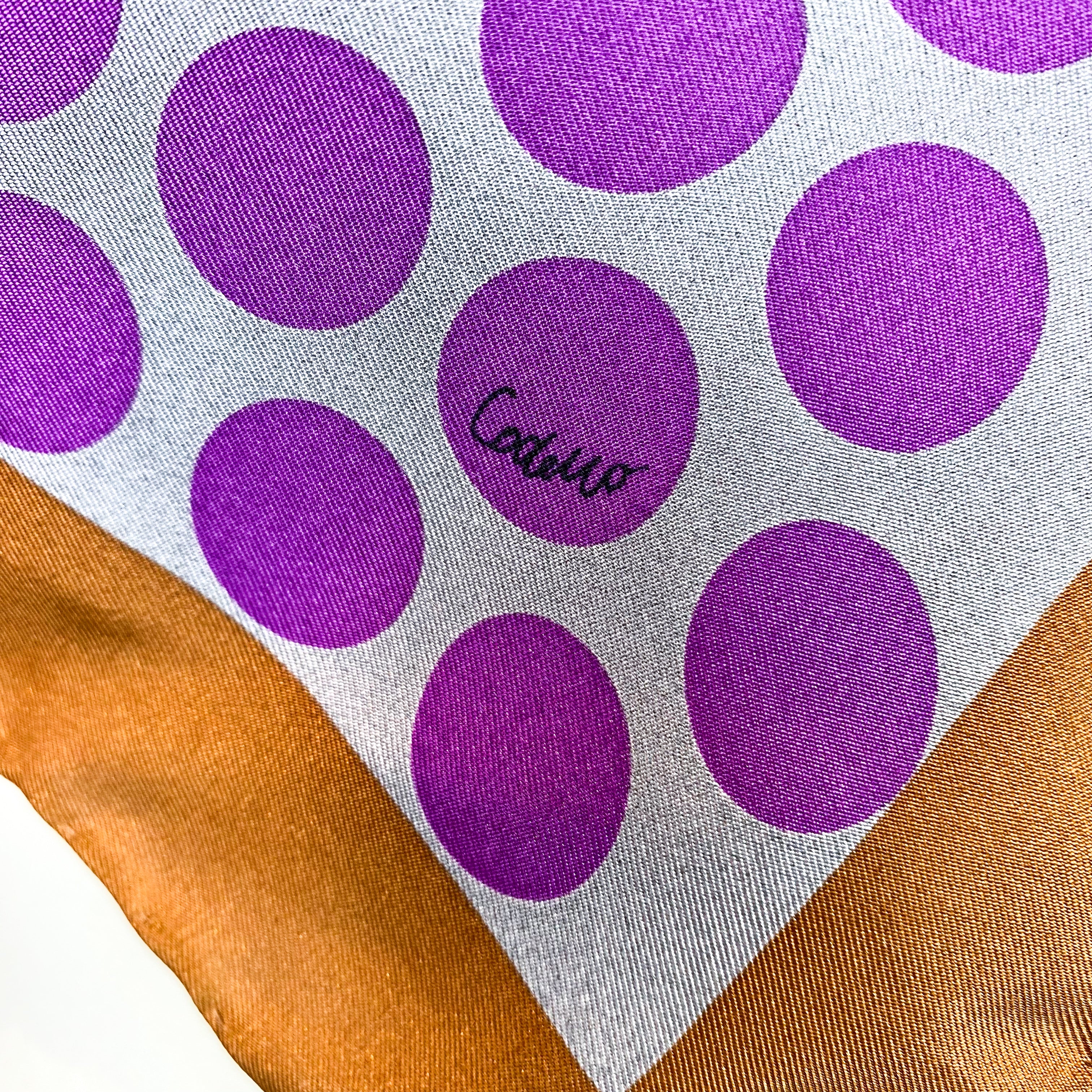 Striking Codello Spotted Silk Scarf