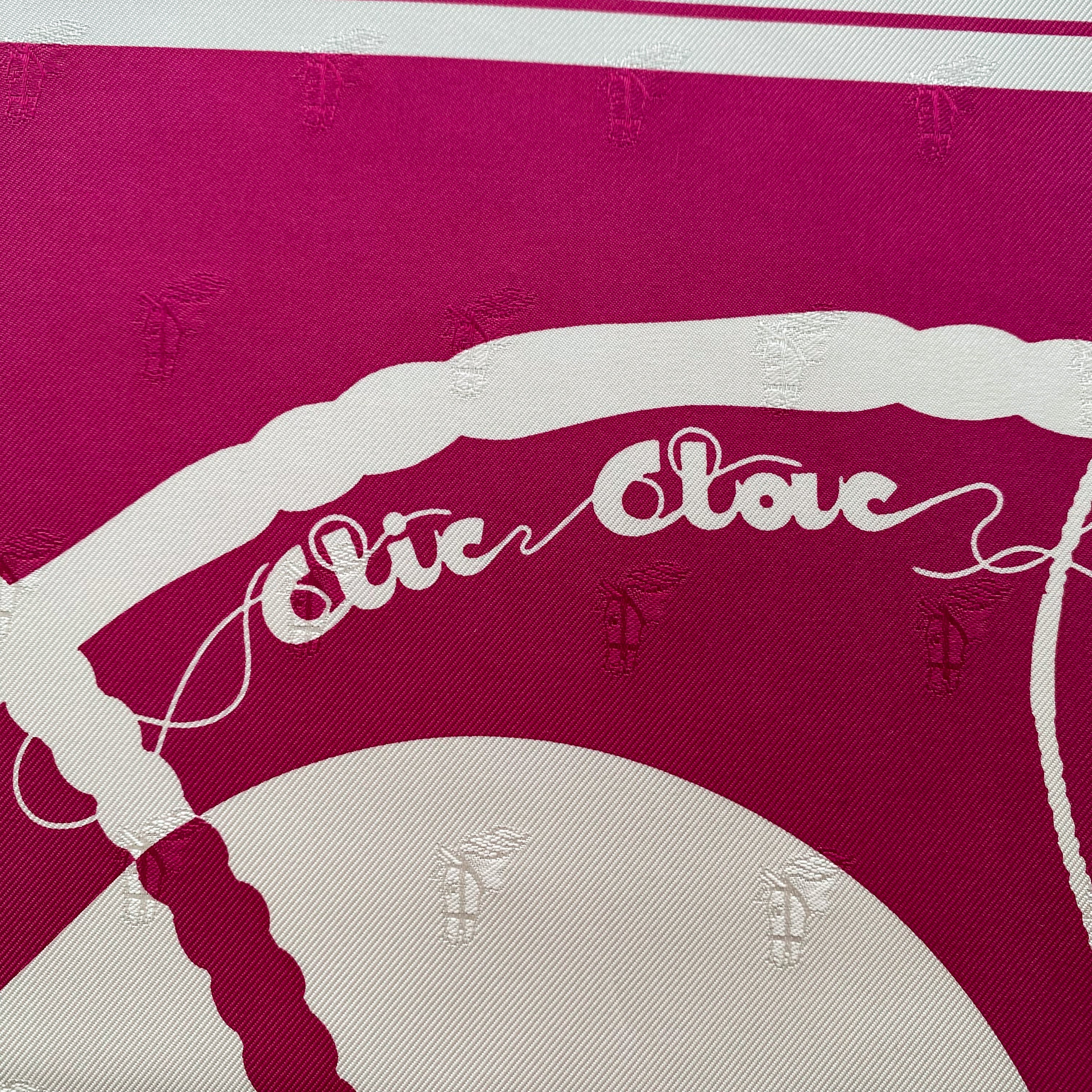 Immaculate Boxed Hermès Clic Clac Silk Scarf