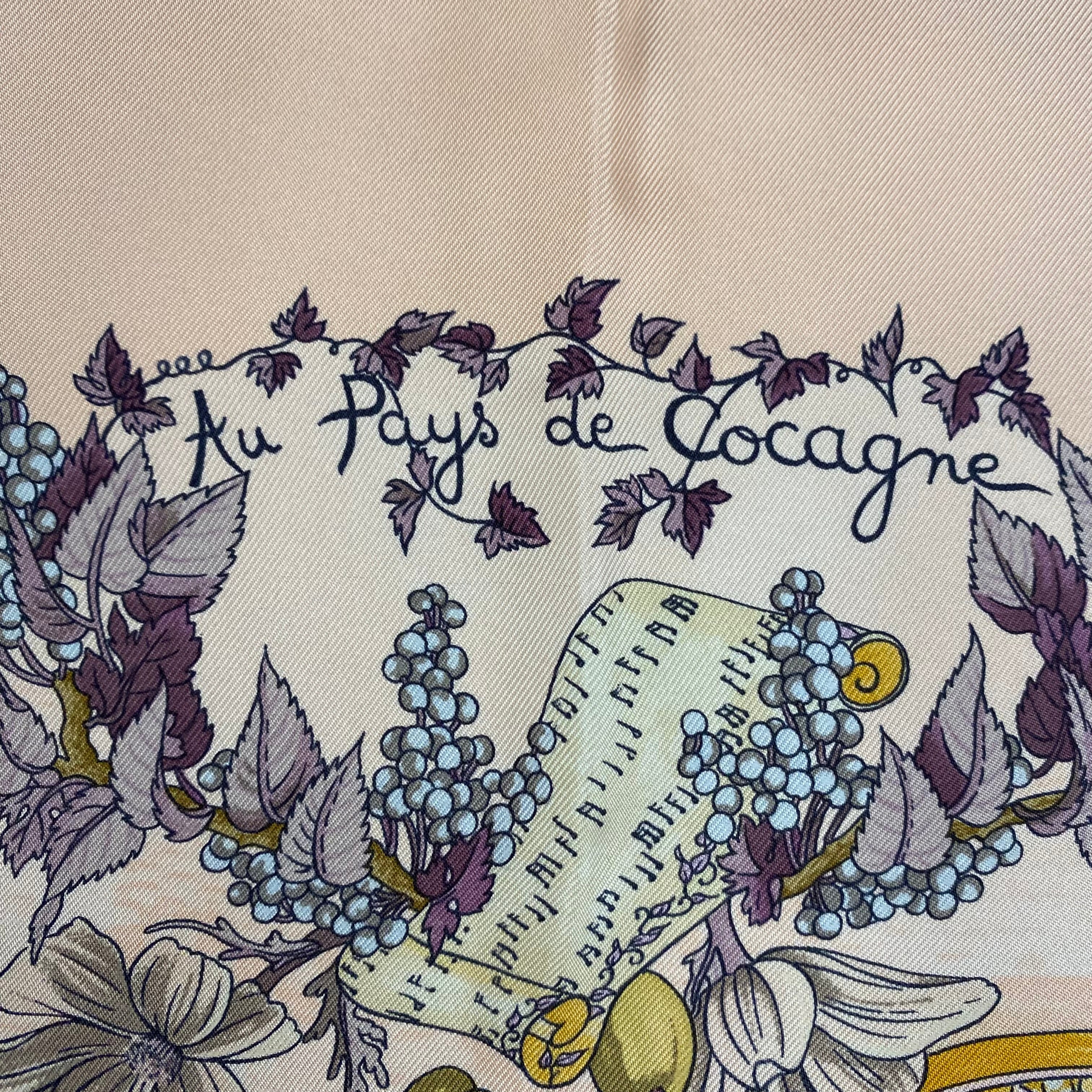 Pristine Boxed Hermès Au Pays de Cocagne Silk Scarf