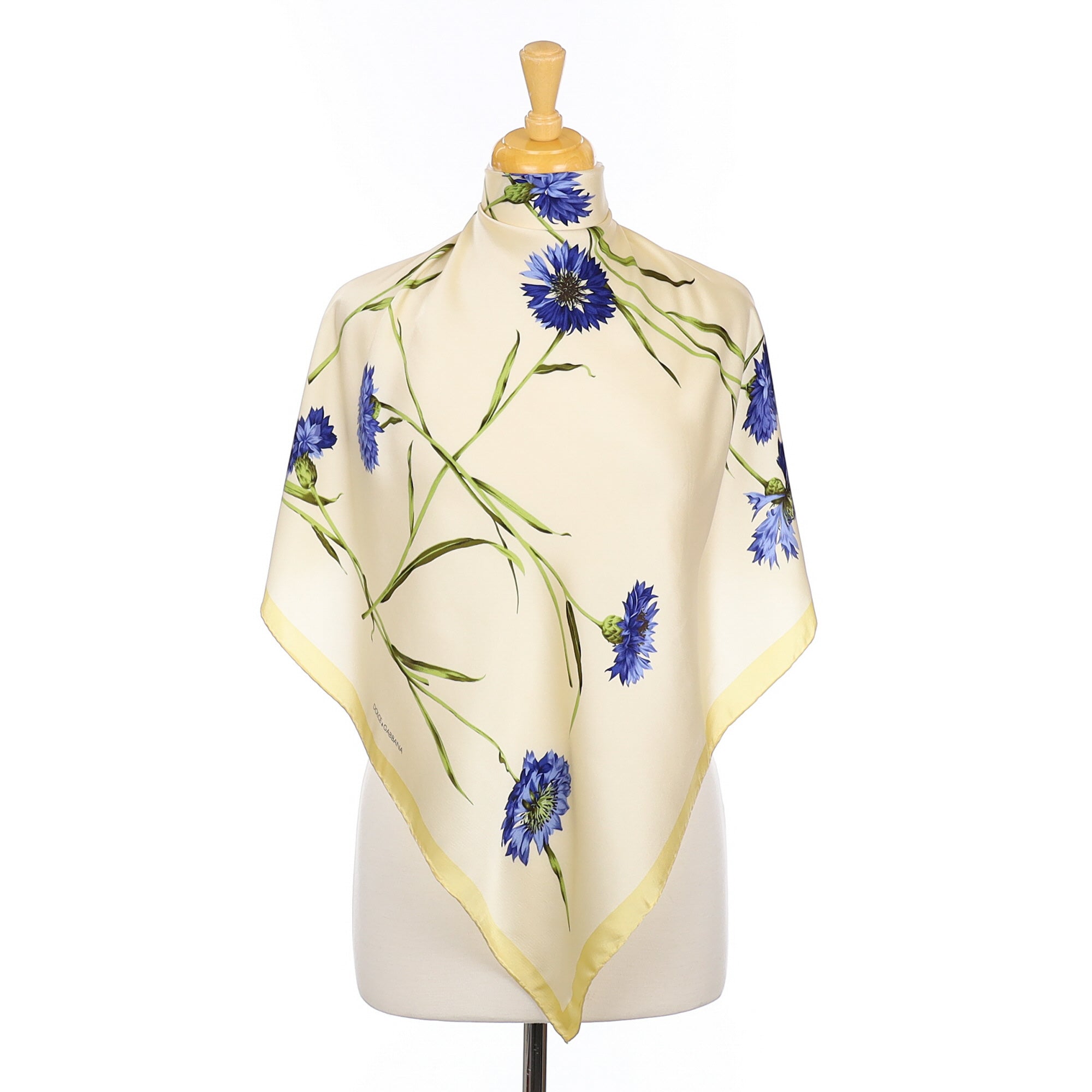 Dolce & Gabbana Vintage Floral Silk Scarf