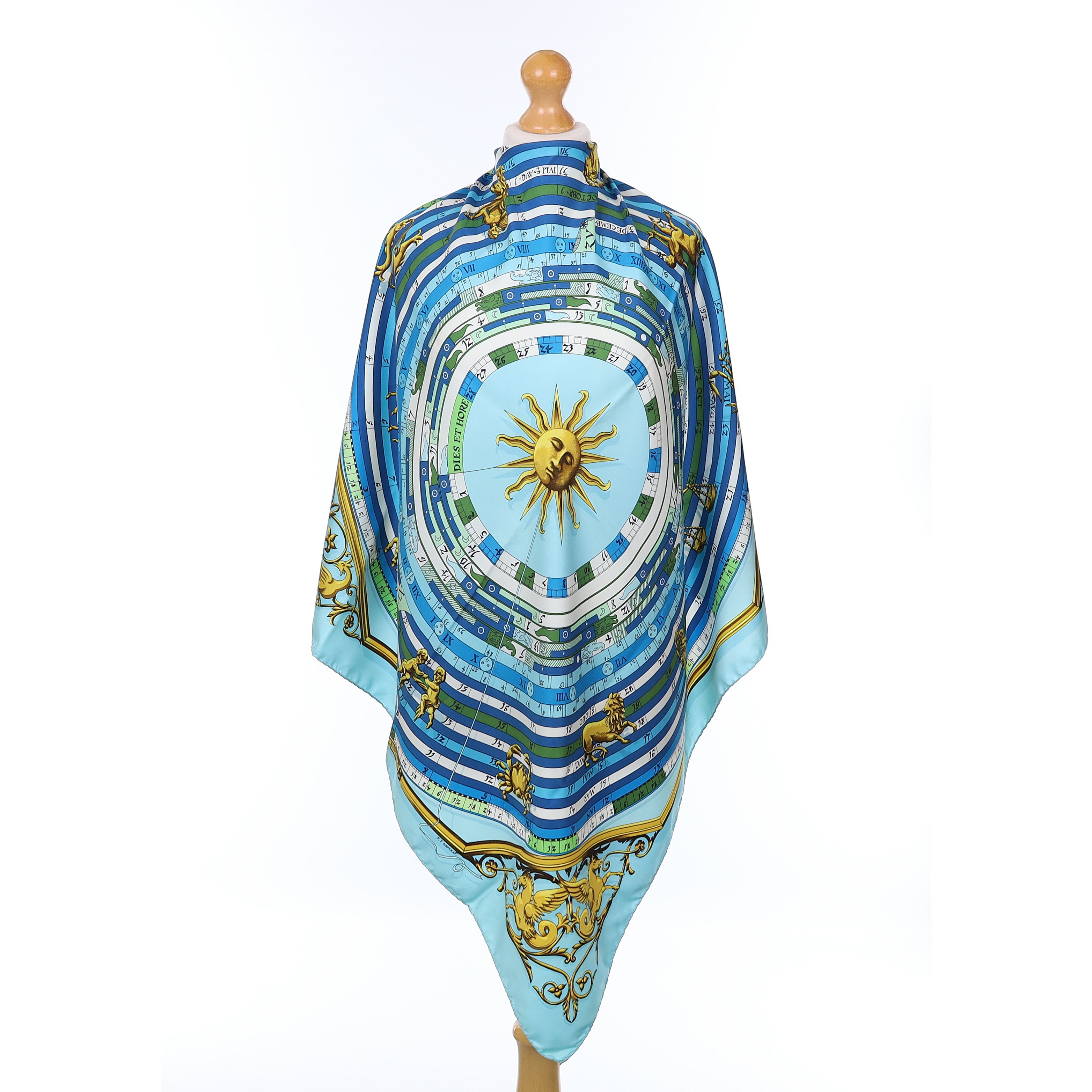 Hermès Dies Et Hore Silk Scarf