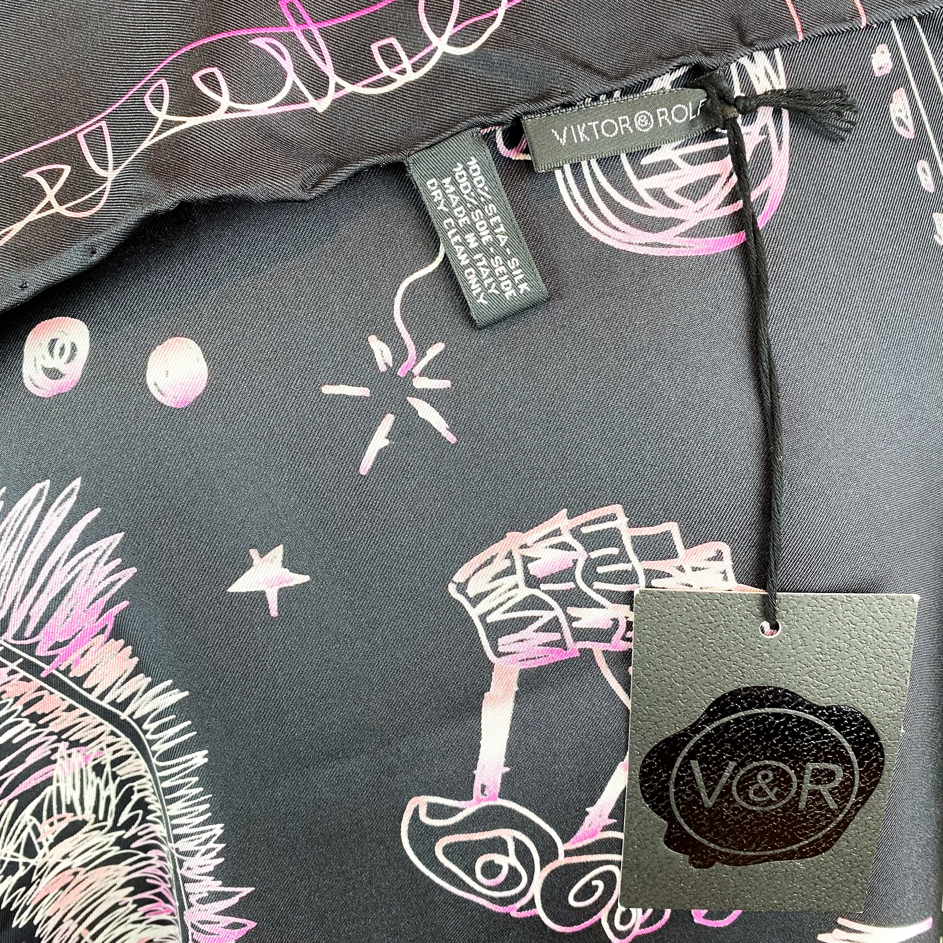 Brand New Victor & Rolf Designer Silk Scarf