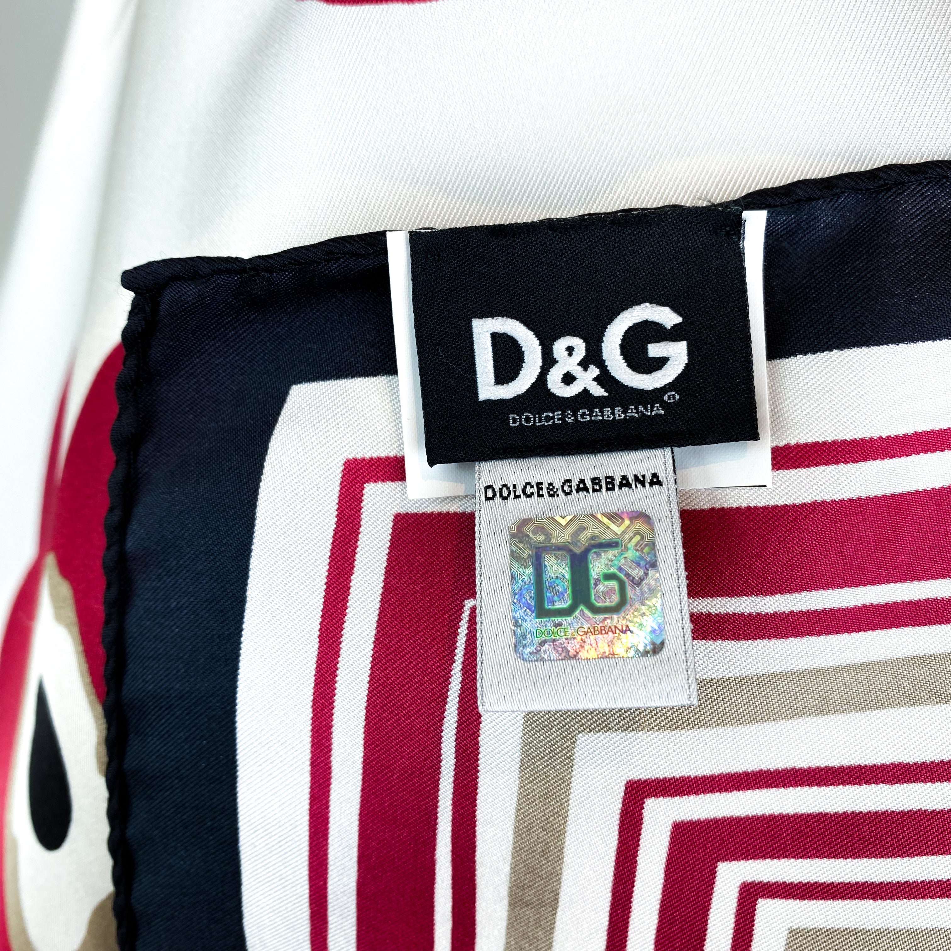 Brand New Dolce & Gabbana Floral Silk Scarf