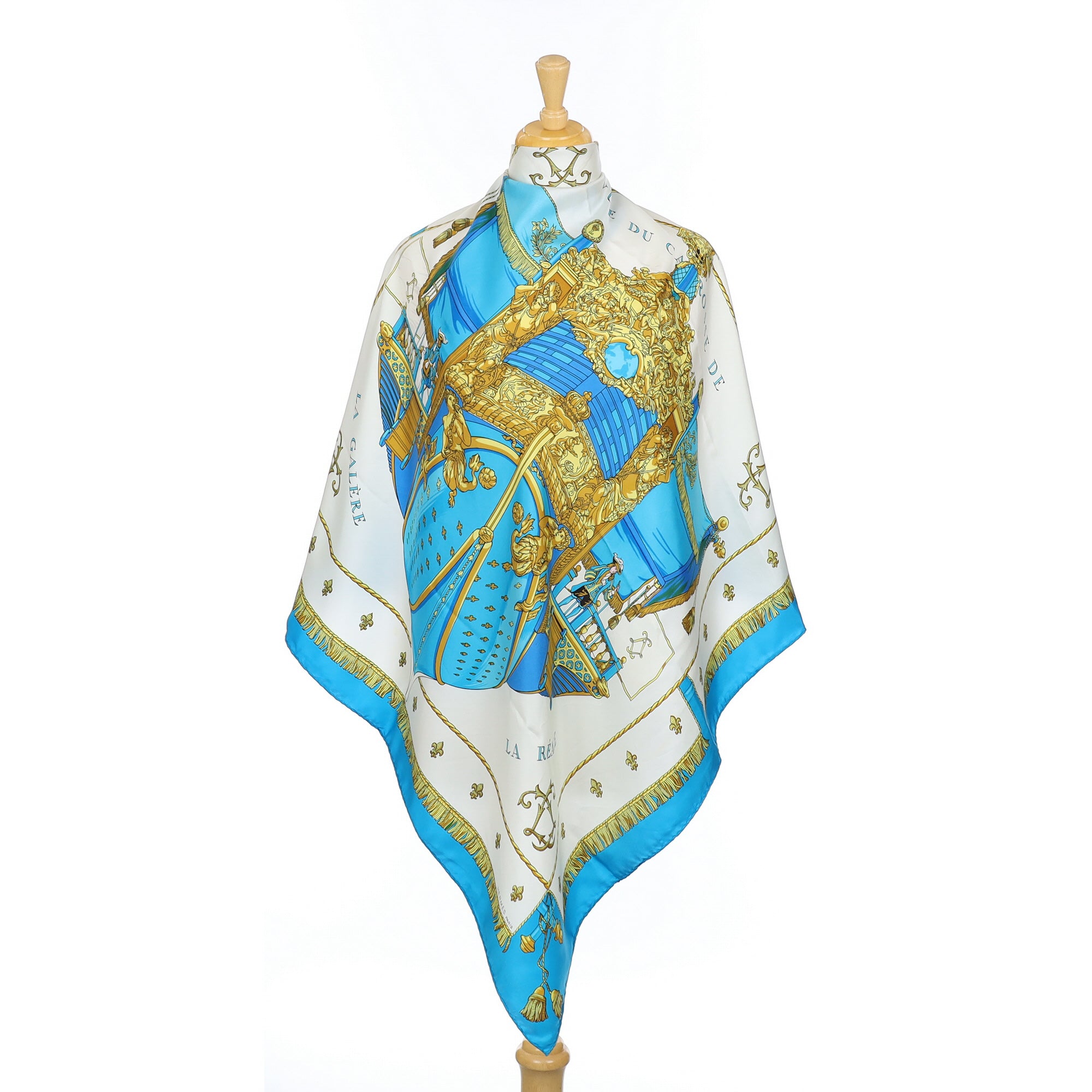 Hermès Vue Du Carrosse de la Galère la Réale Silk Scarf