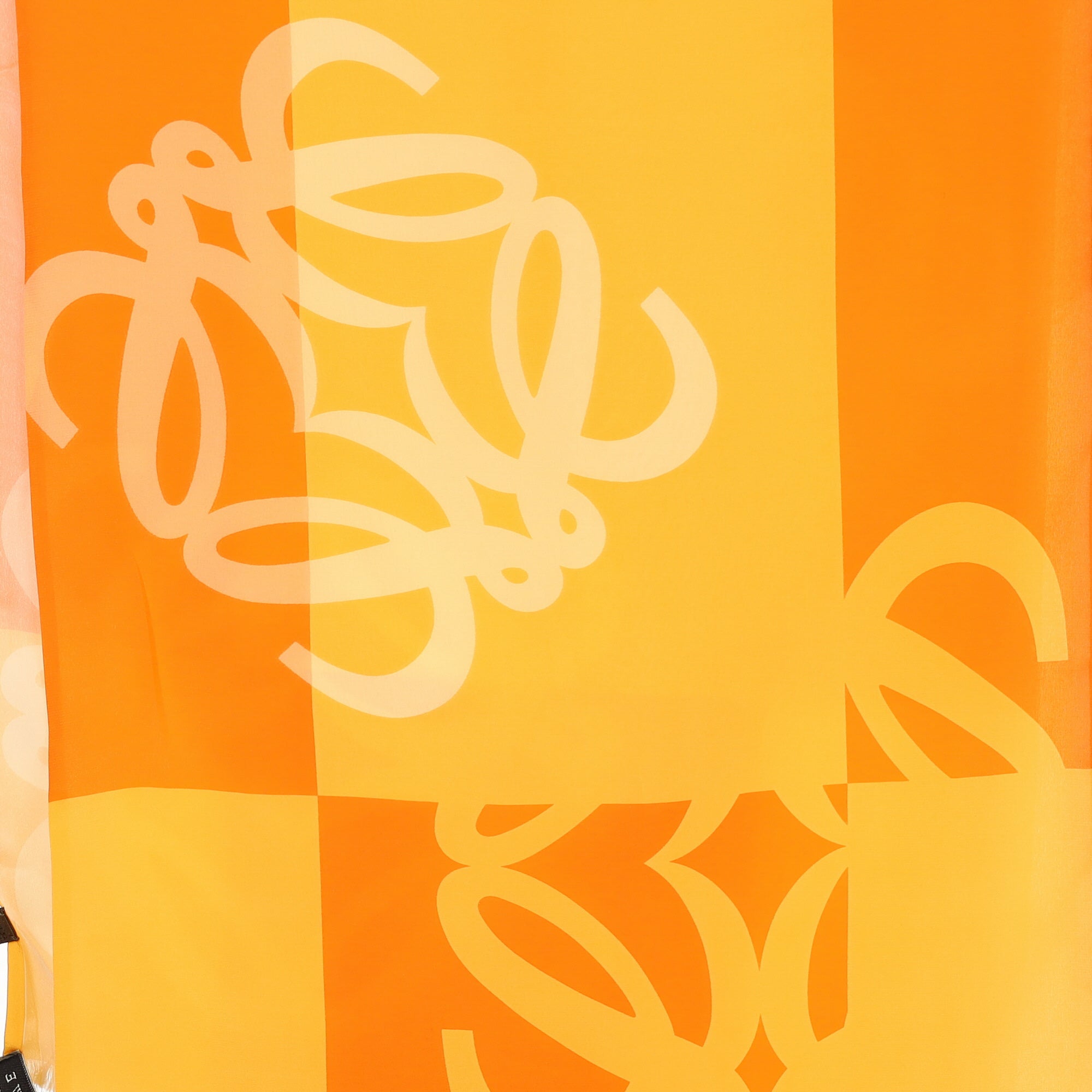 Boxed Loewe Orange Vintage Silk Scarf