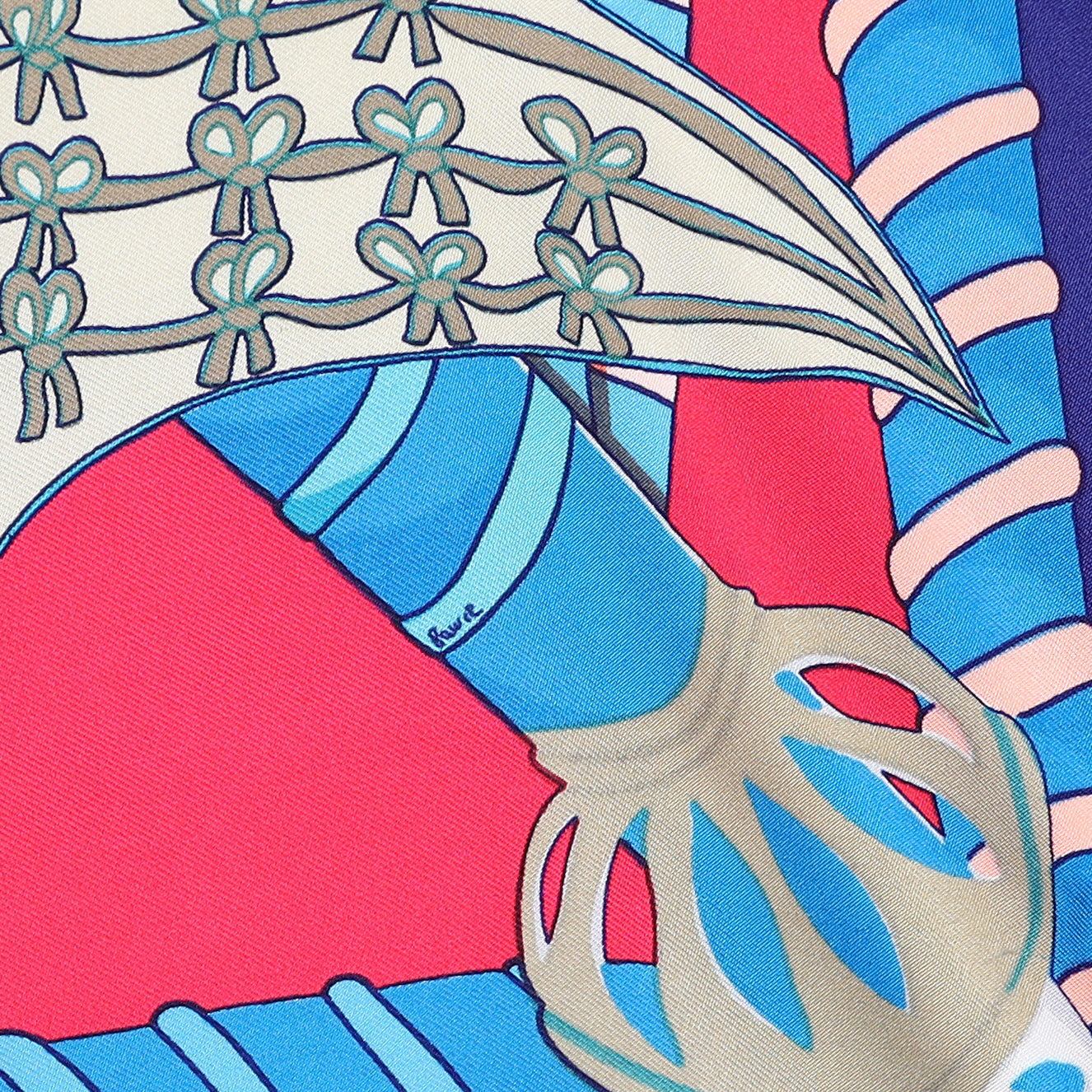 Hermès Étendards Et Bannières Silk Scarf