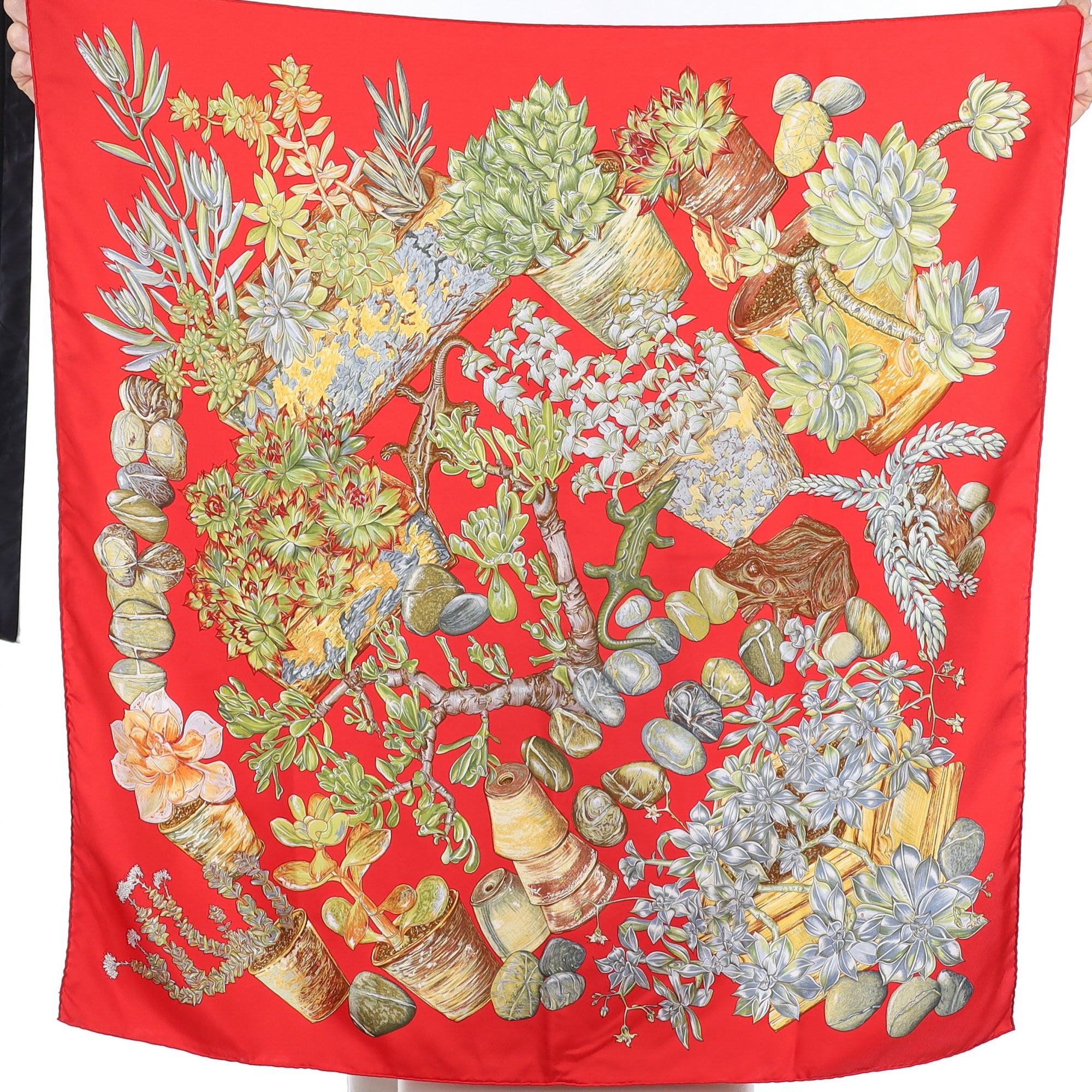 Hermès Jardins Secret Silk Scarf
