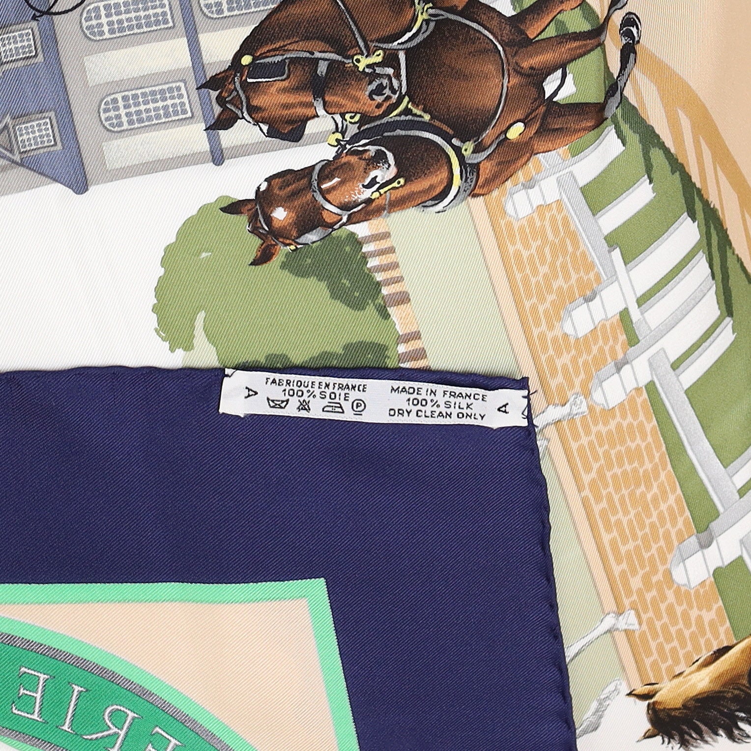 Pristine Hermès Les Haras Nationaux Silk Scarf Rare