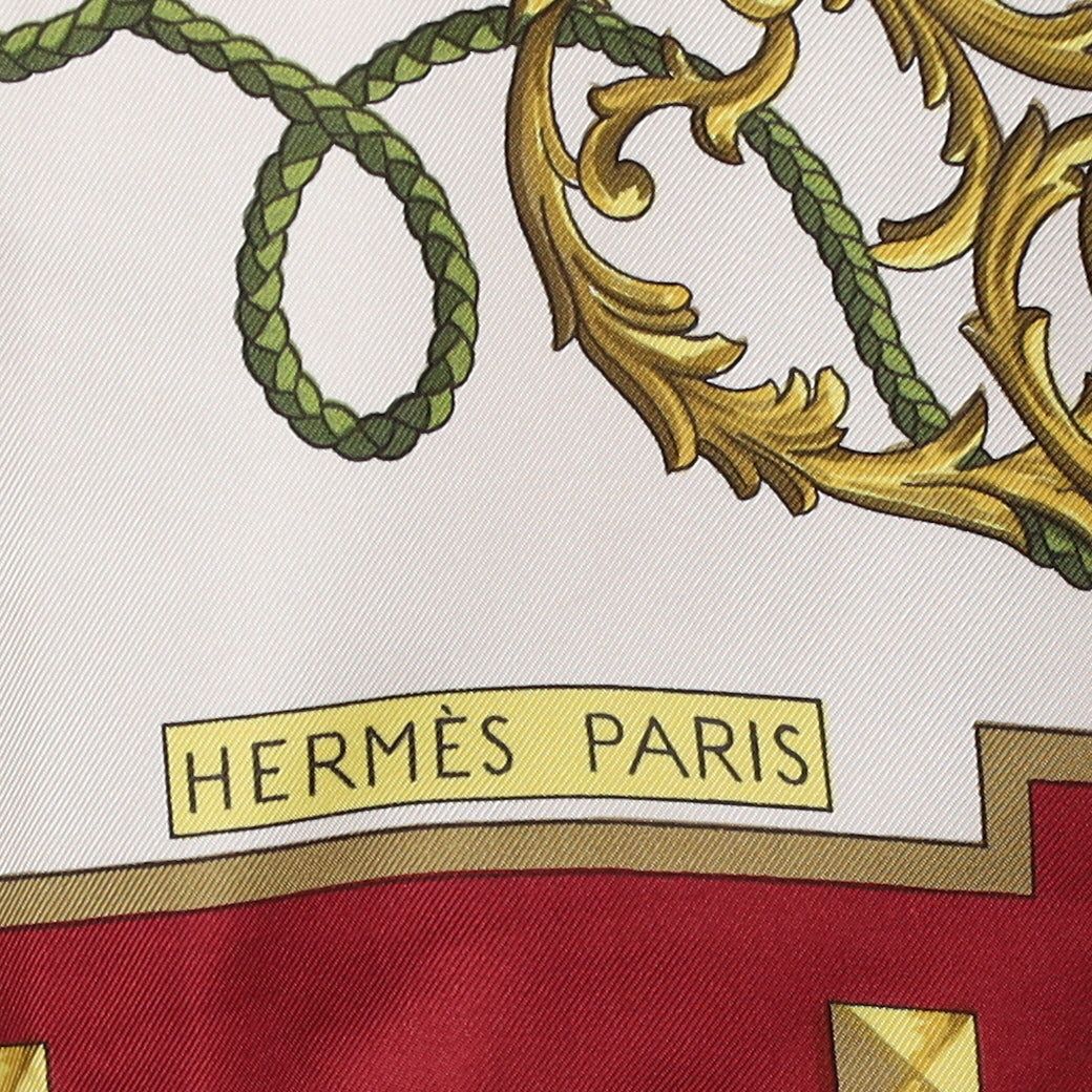 Hermès Les Cles Silk Scarf