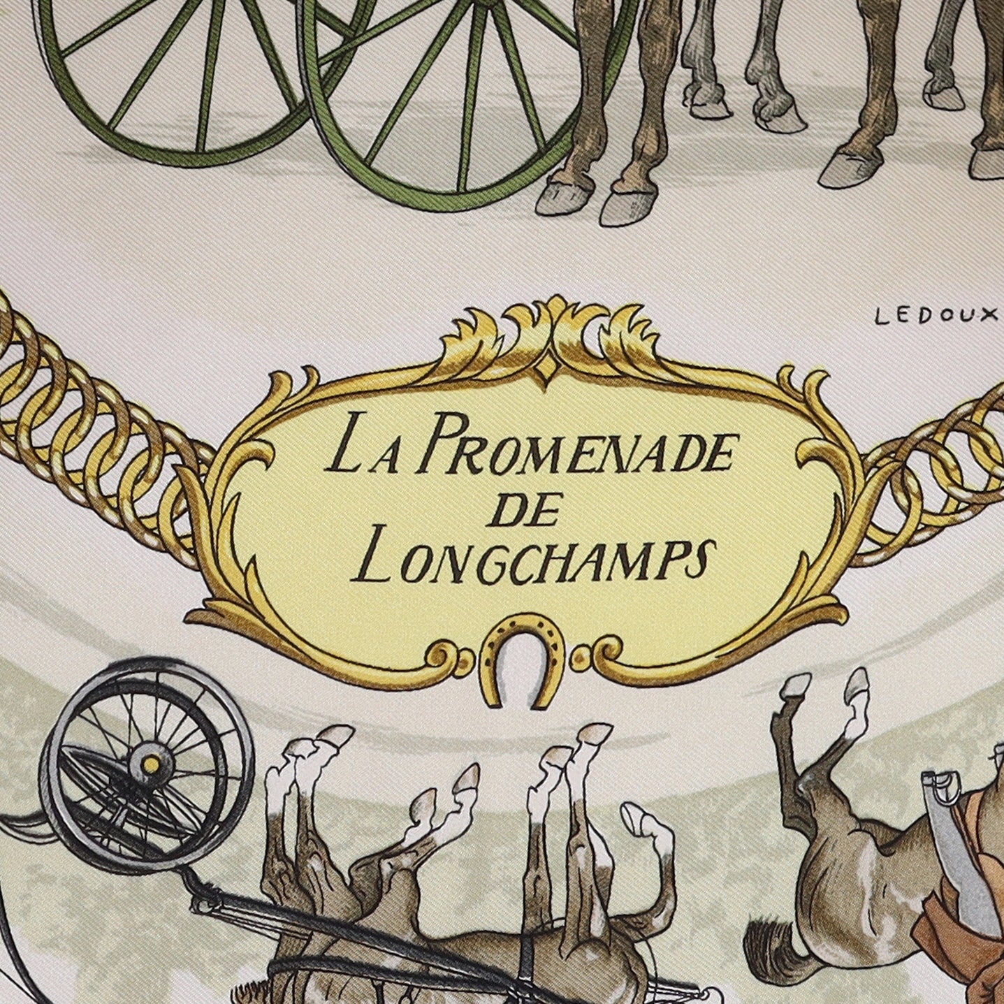 Hermès La Promenade De Longchamps Silk Scarf