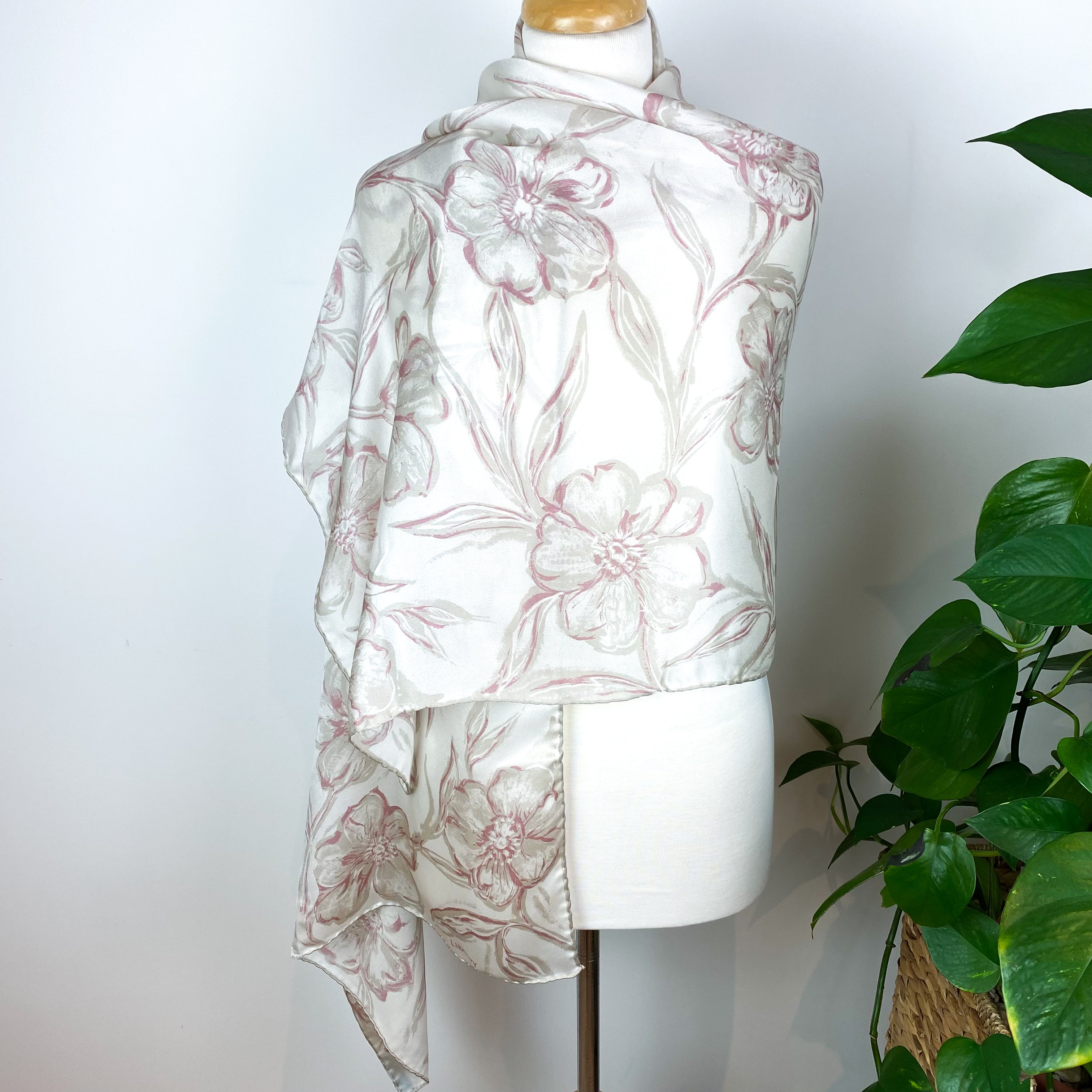 Liberty Floral Wrap Style Silk Scarf