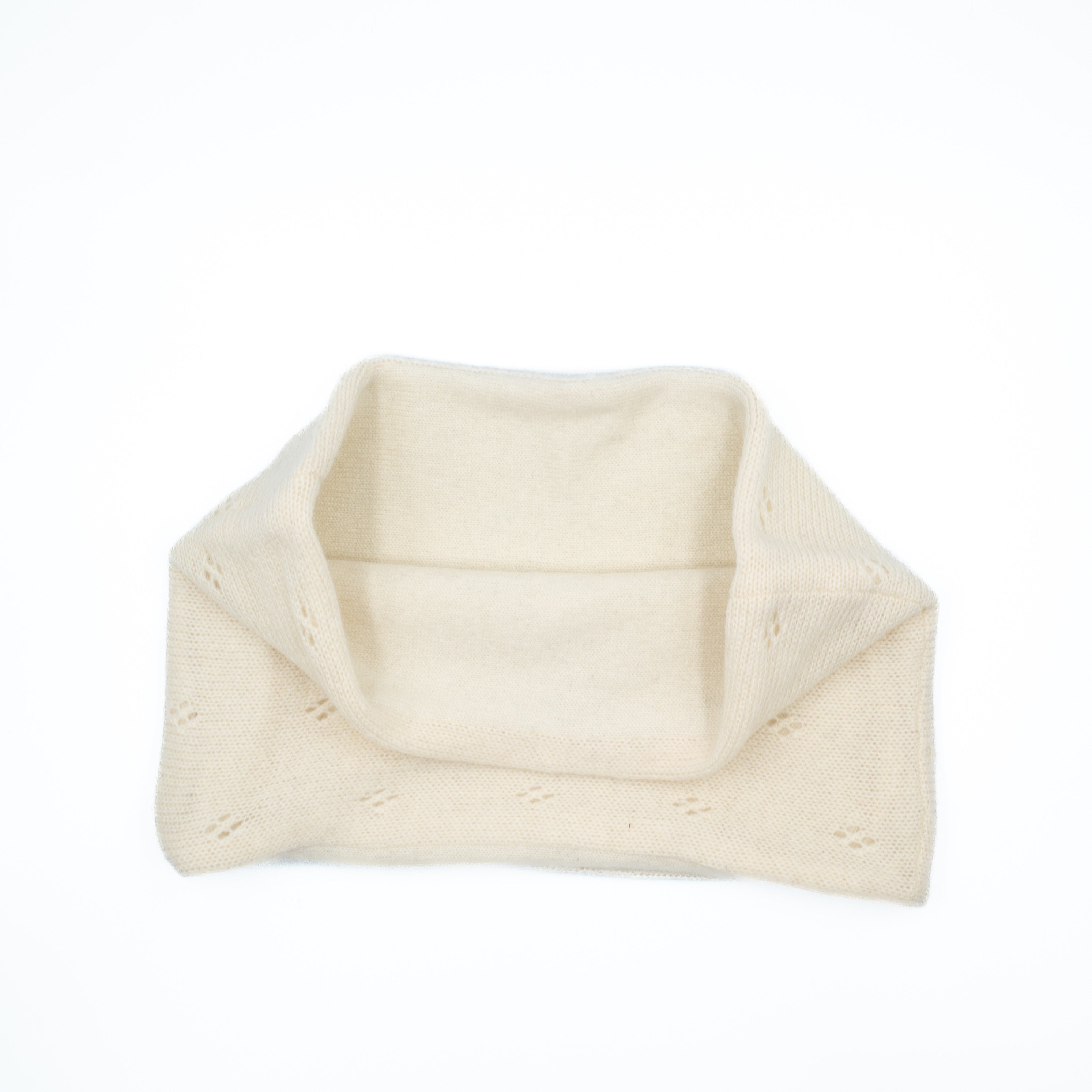 Cream Pattern Neck Warmer