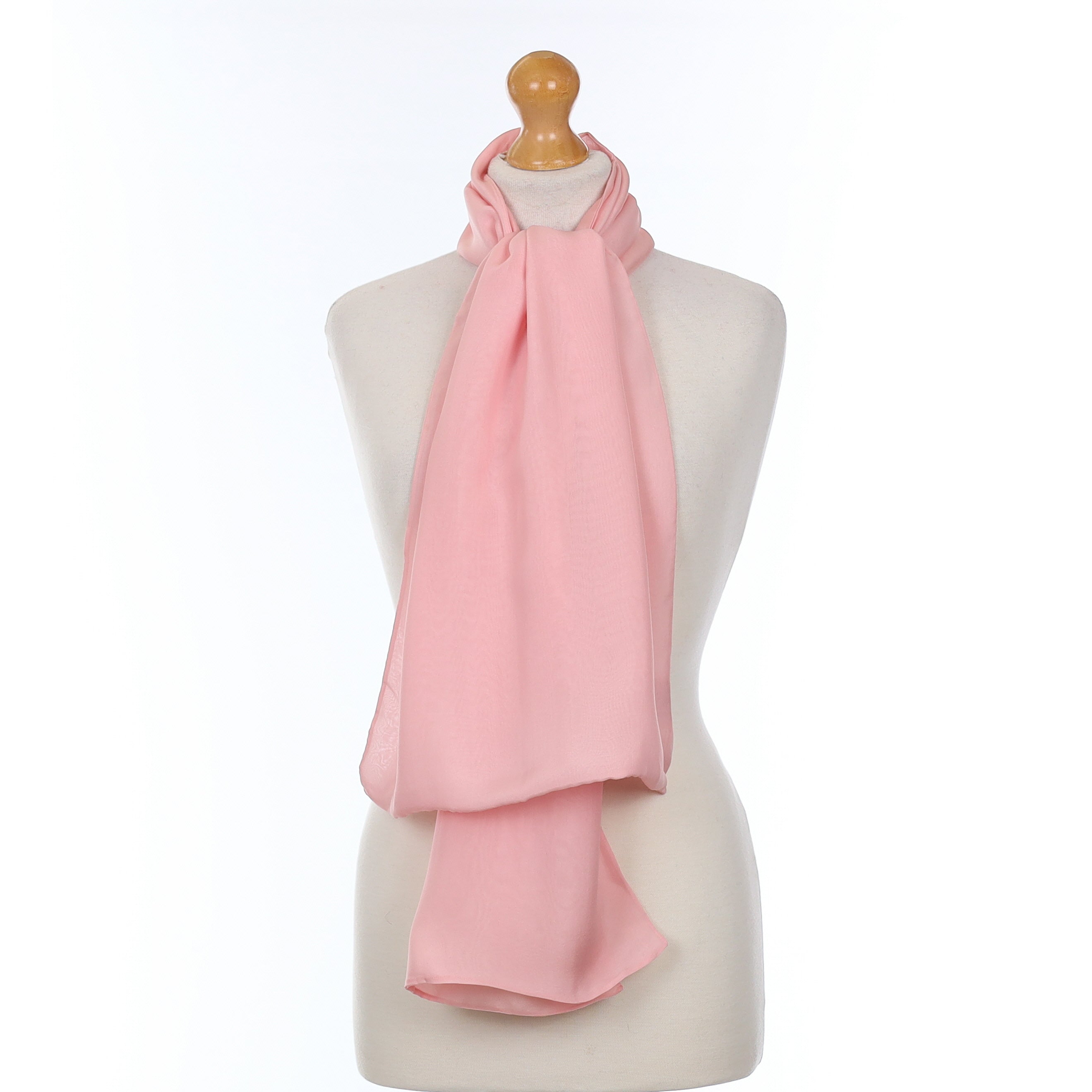 Jaeger Shell Pink Silk Scarf