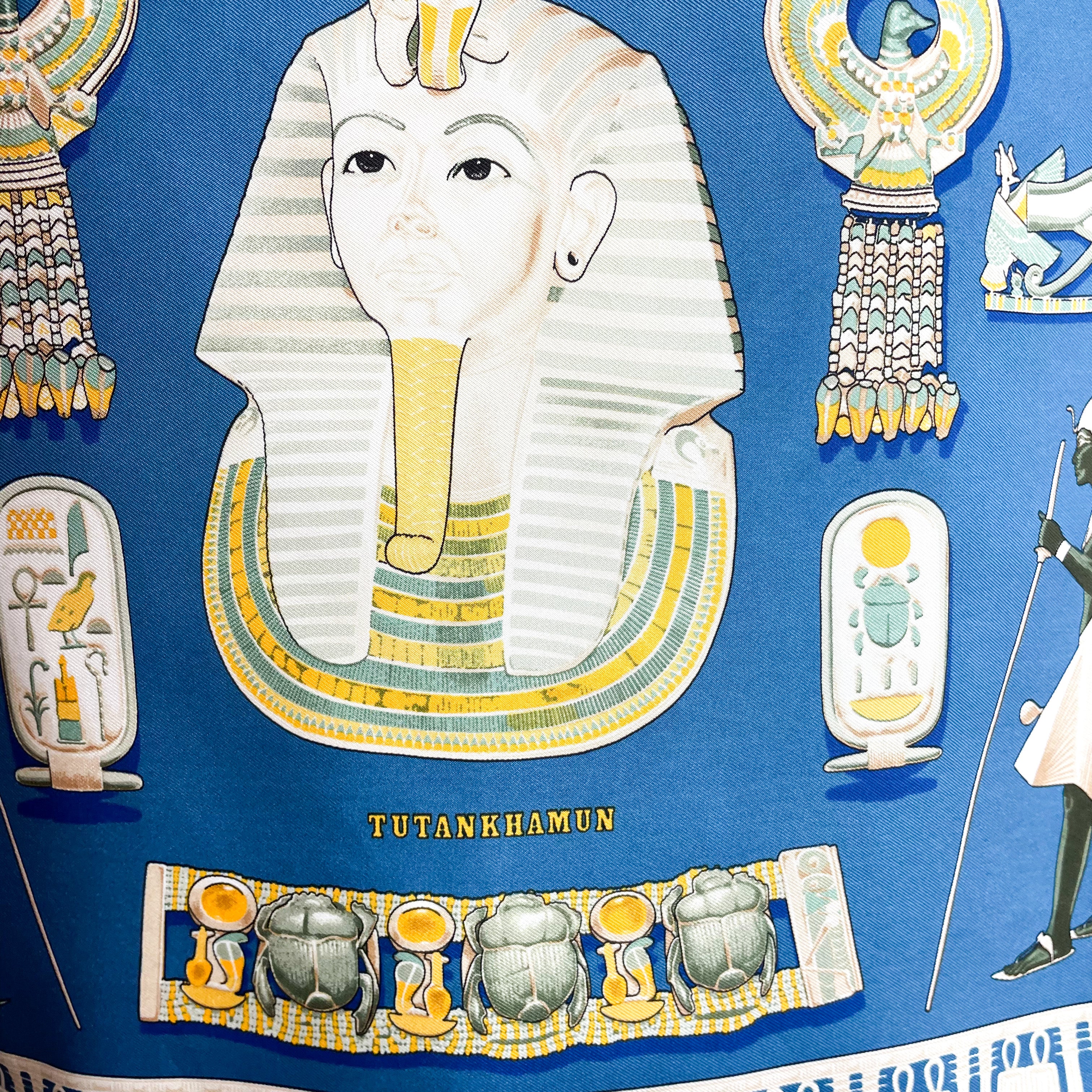 Hermes Carre Tutankhamu 45 cm Silk Scarf