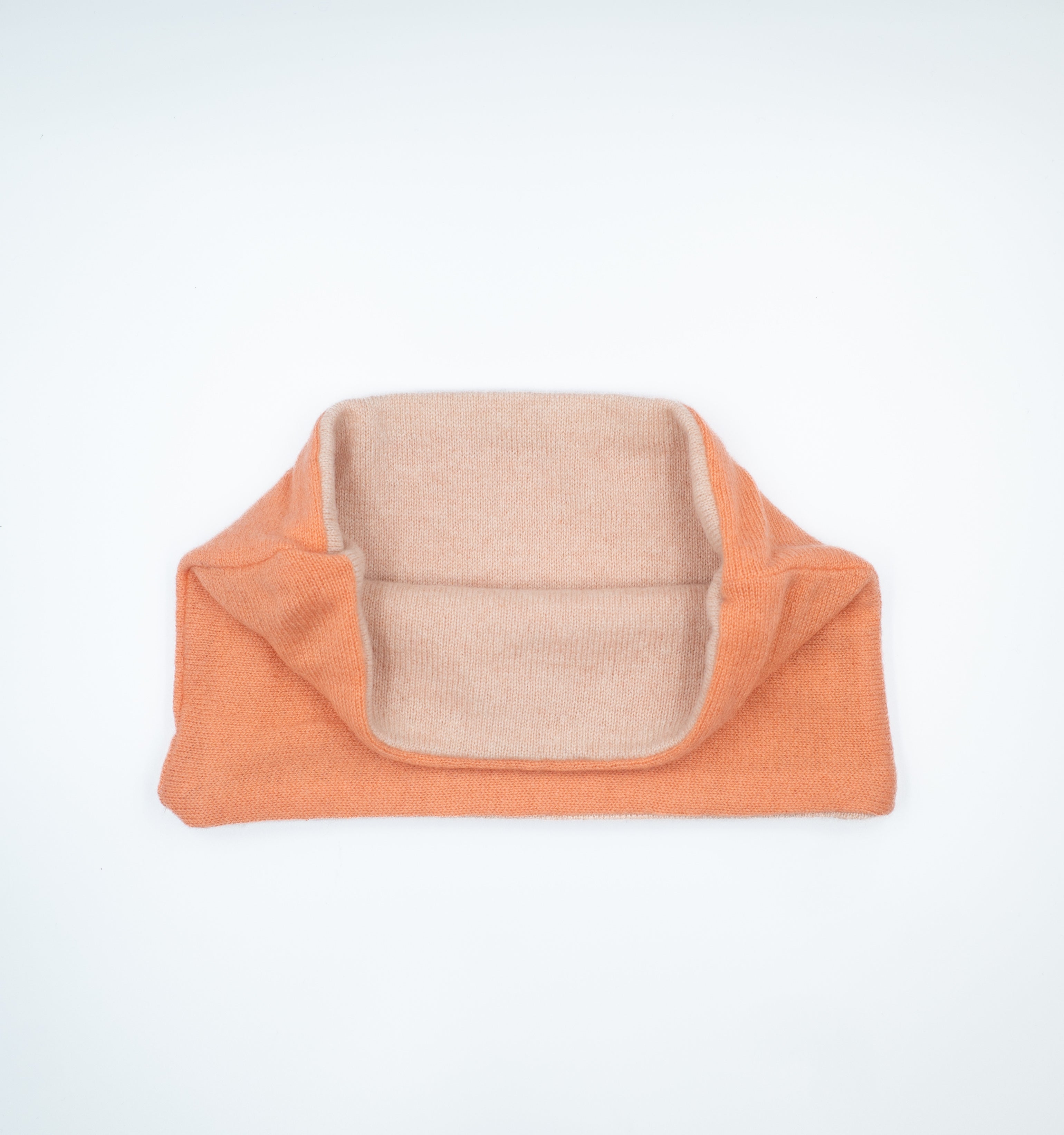 Bright Coral and Peach Pink Neck Warmer