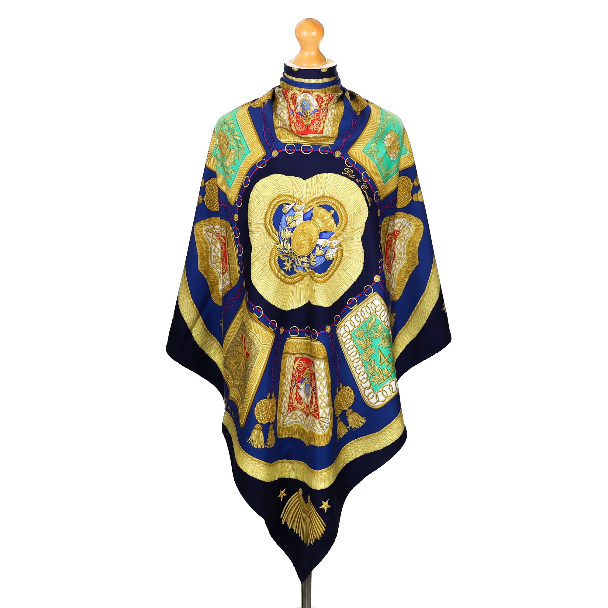 Hermès Poste et Cavalerie Silk Scarf