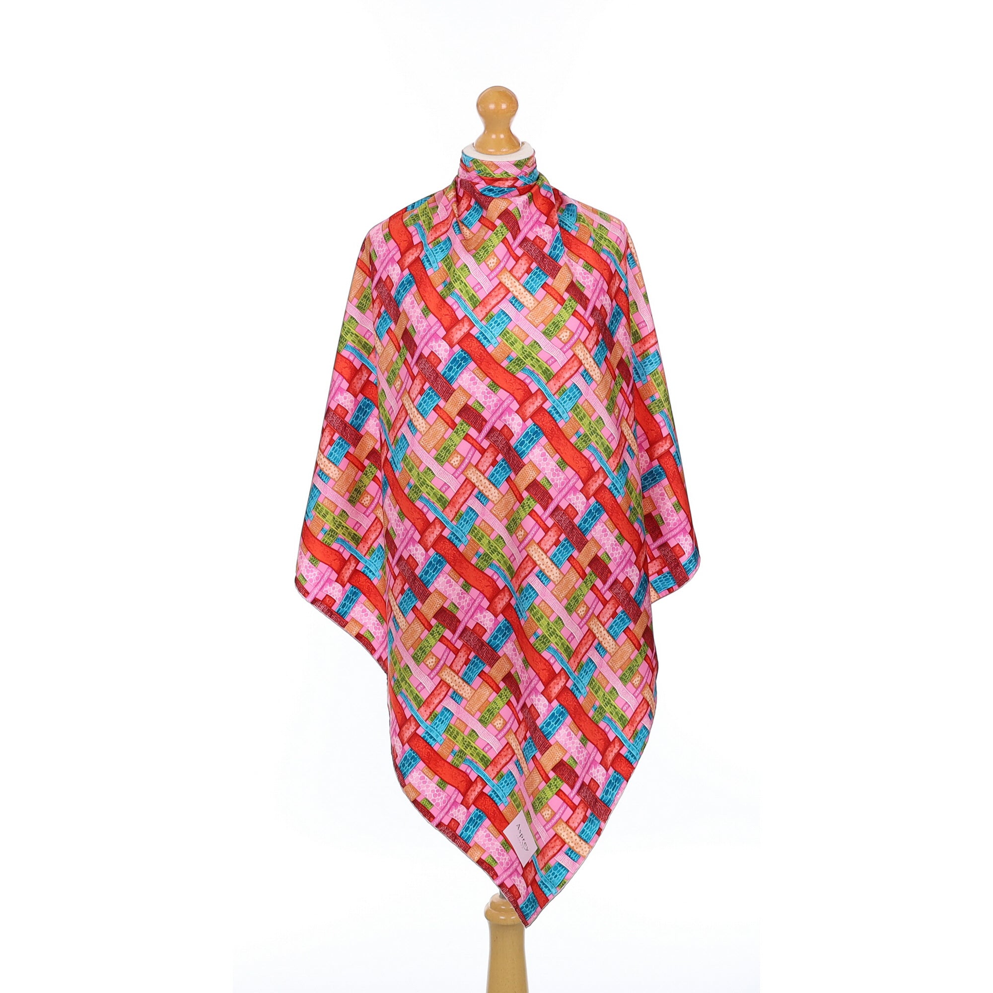 Brand New Asprey Multicoloured Silk Scarf