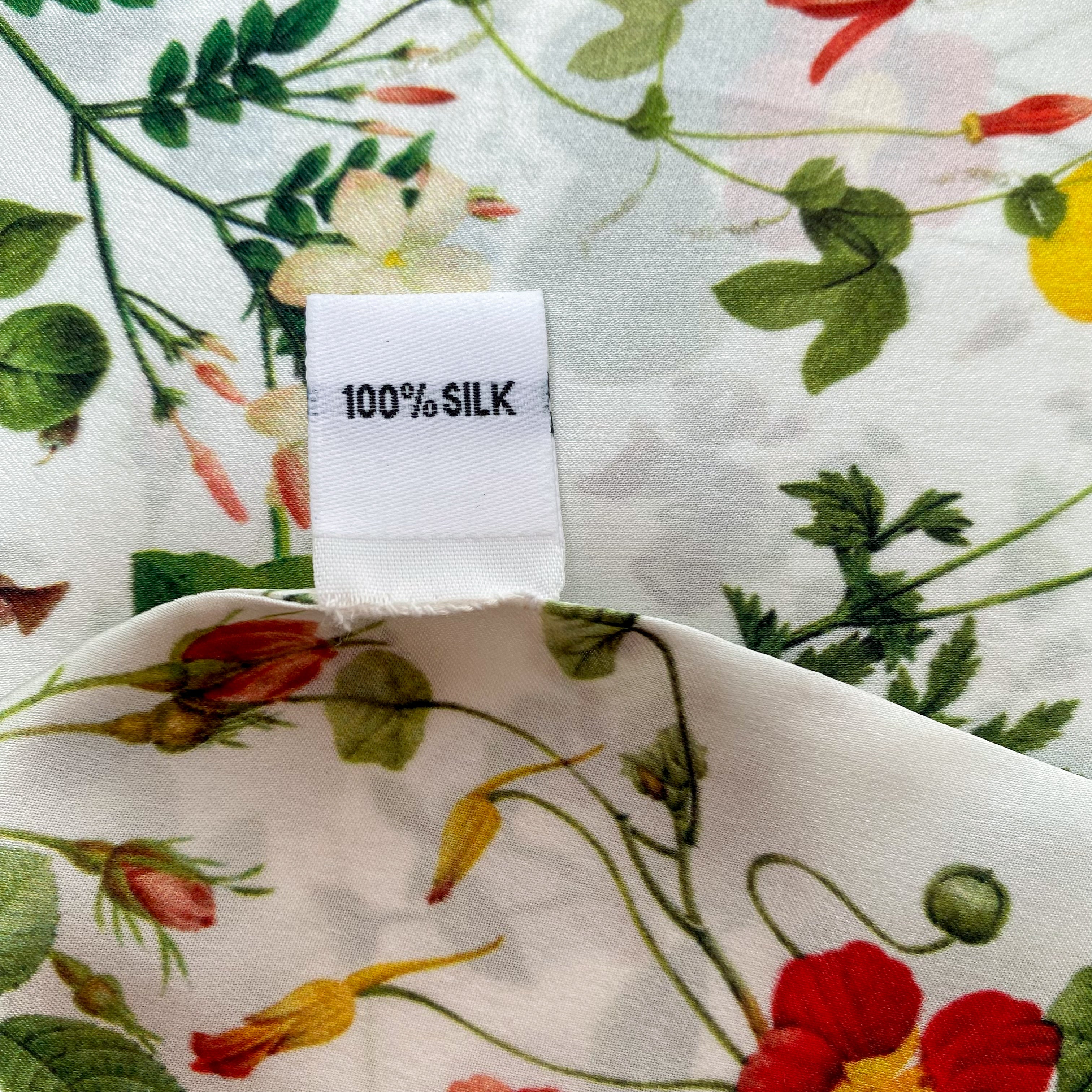 St Piece Pussy Bow Designer Silk Scarf