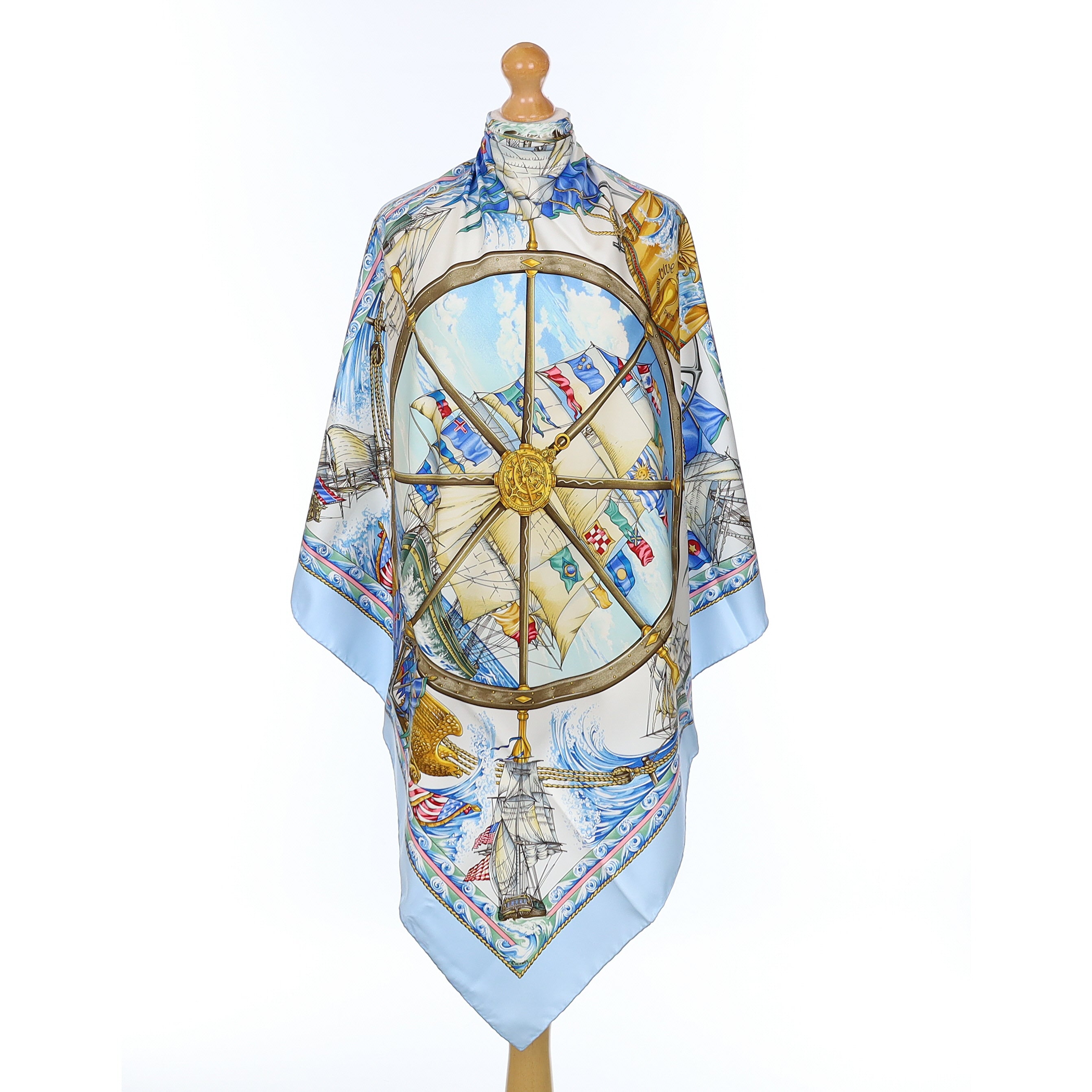 Pristine Boxed Hermès Vive Le Vent Silk Scarf