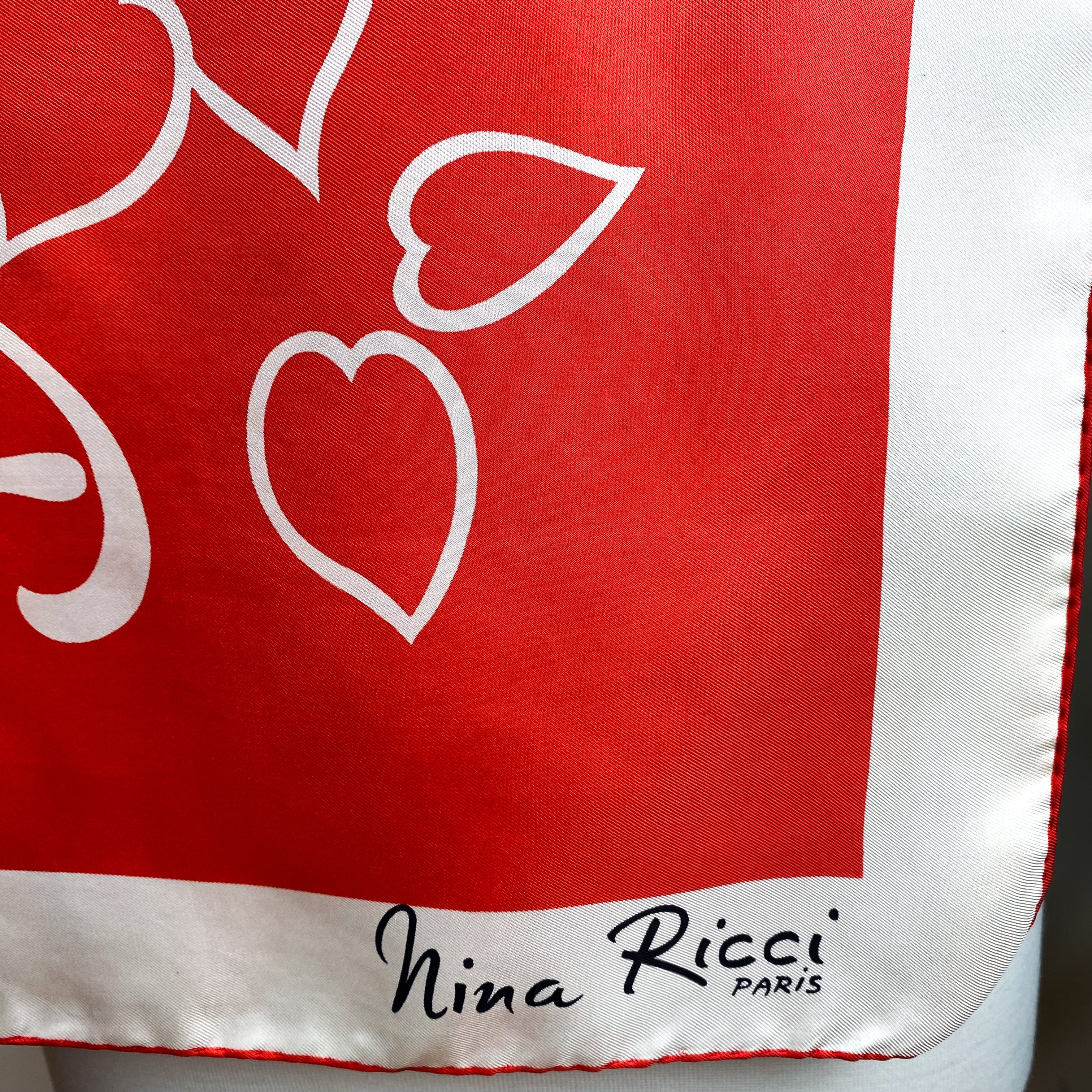 Stunning Nina Ricci Vintage Silk Scarf