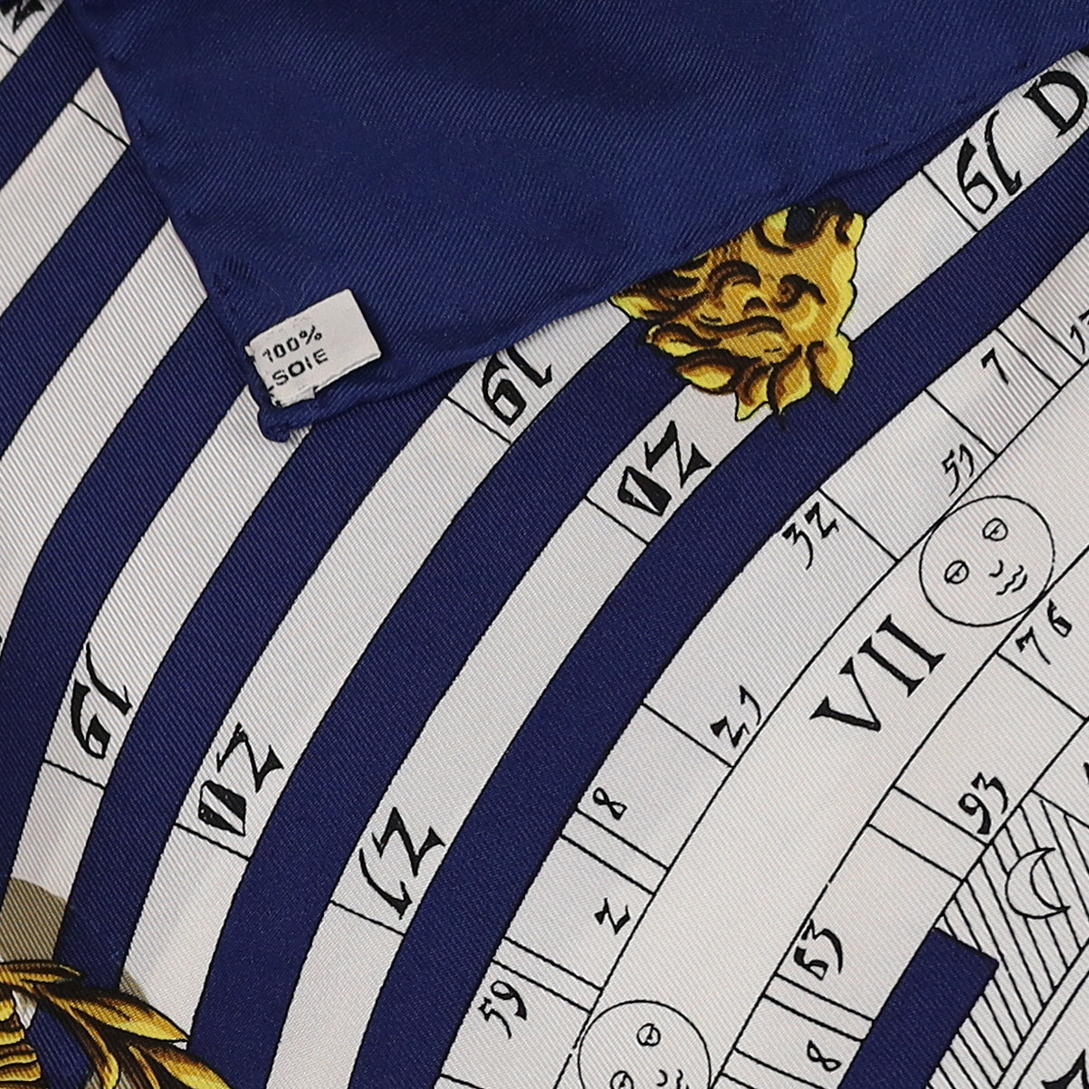 Brand New Boxed Hermès Dies et Hore Astrologie Silk Scarf