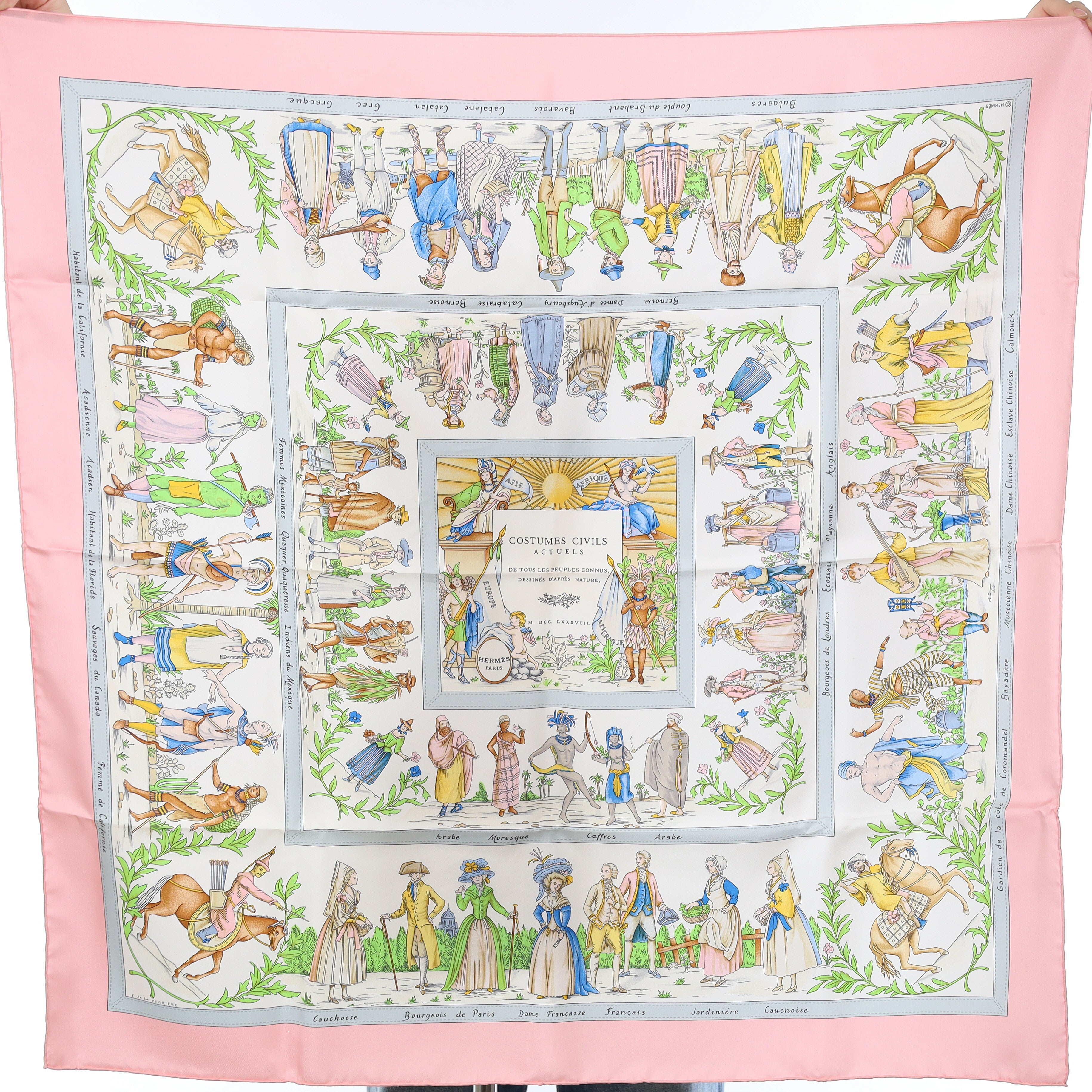 Hermès Costumes Civils Actuels Silk Scarf Rare