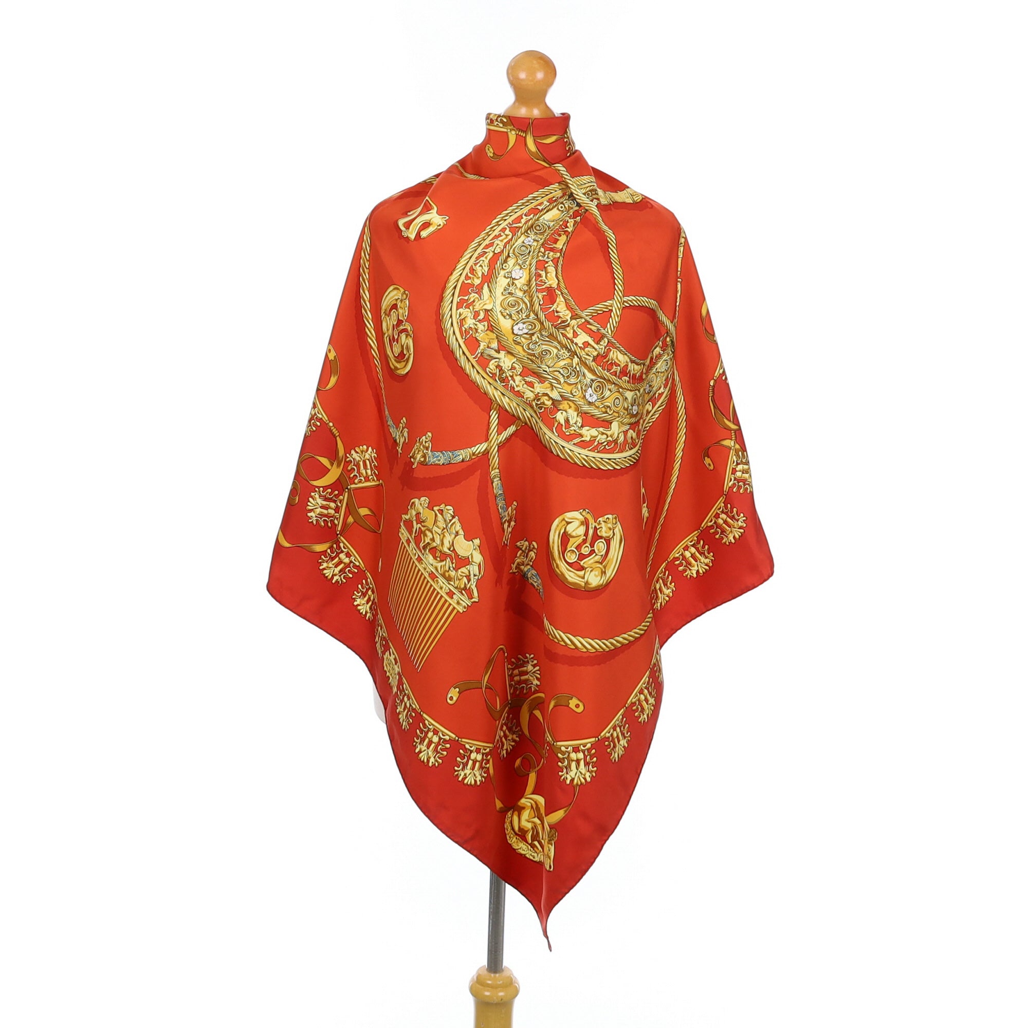 Hermès Les Cavaliers D’or Silk Scarf