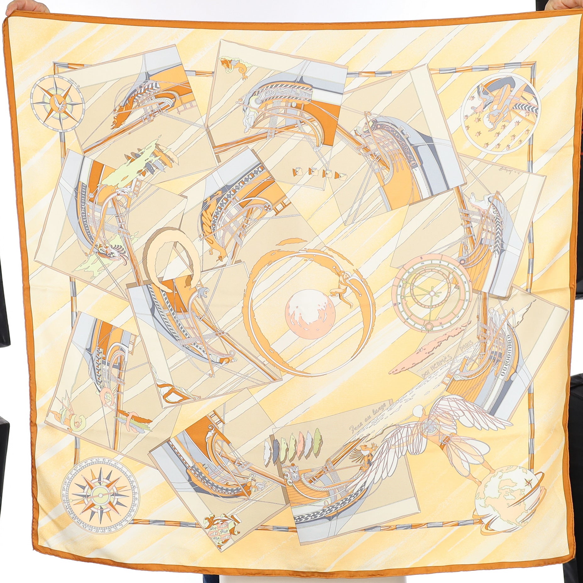 Hermès Face au Large Silk Scarf