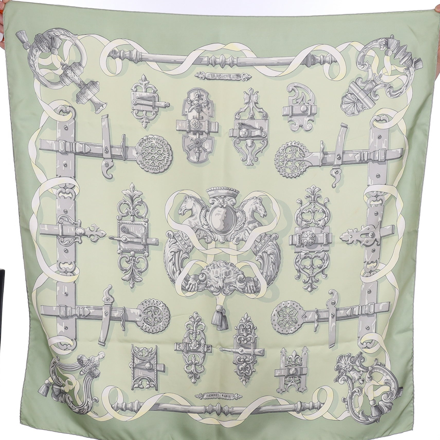 Hermès Ferronnerie Silk Scarf