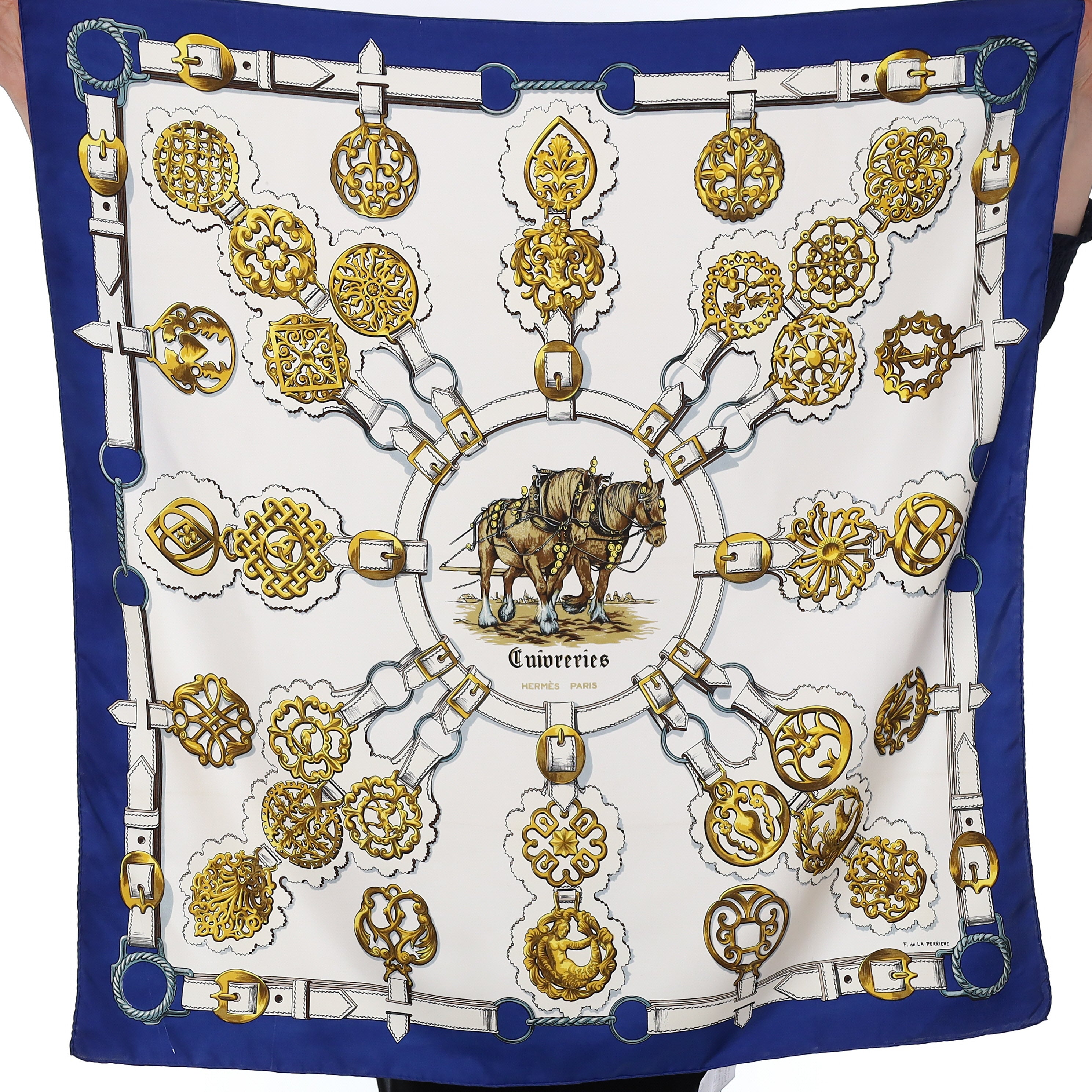 Hermès Cuiveeries Silk Scarf