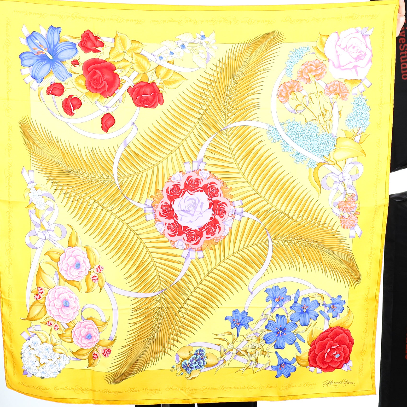 Hermès Fleurs de L’Opéra Silk Scarf