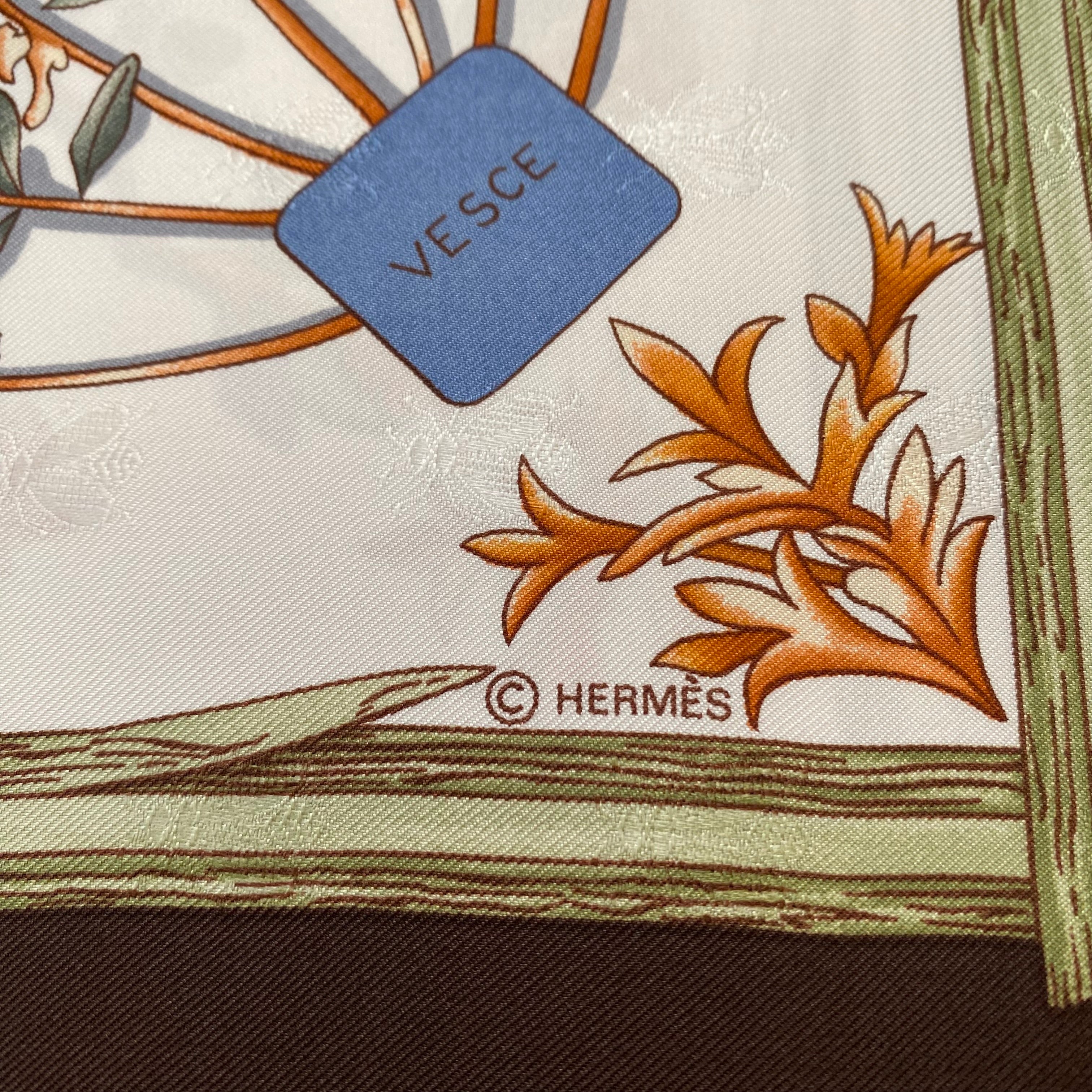 Brand New Boxed Hermès Herbier de Gavarnie Silk Scarf Quite Rare