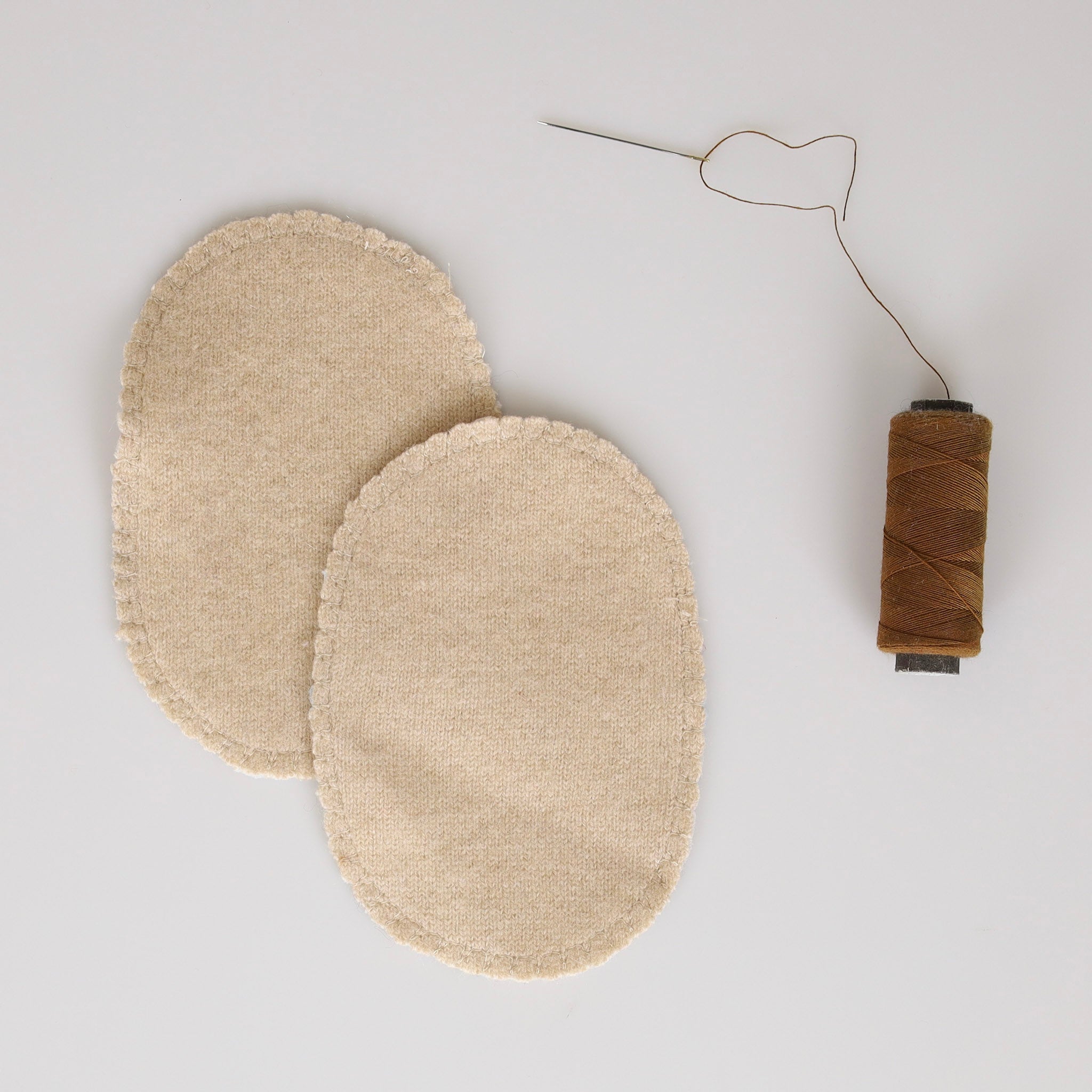 Small Biege Elbow Patches