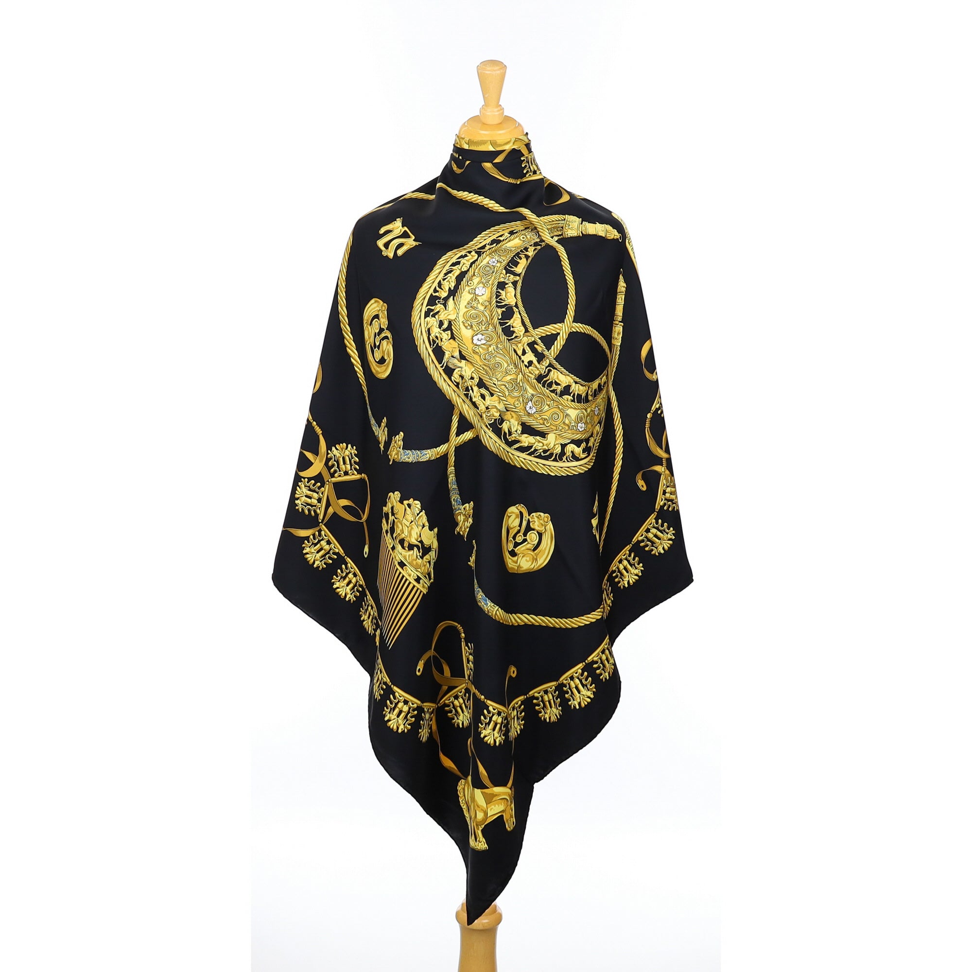 Hermès Les Cavaliers D’Or Silk Scarf