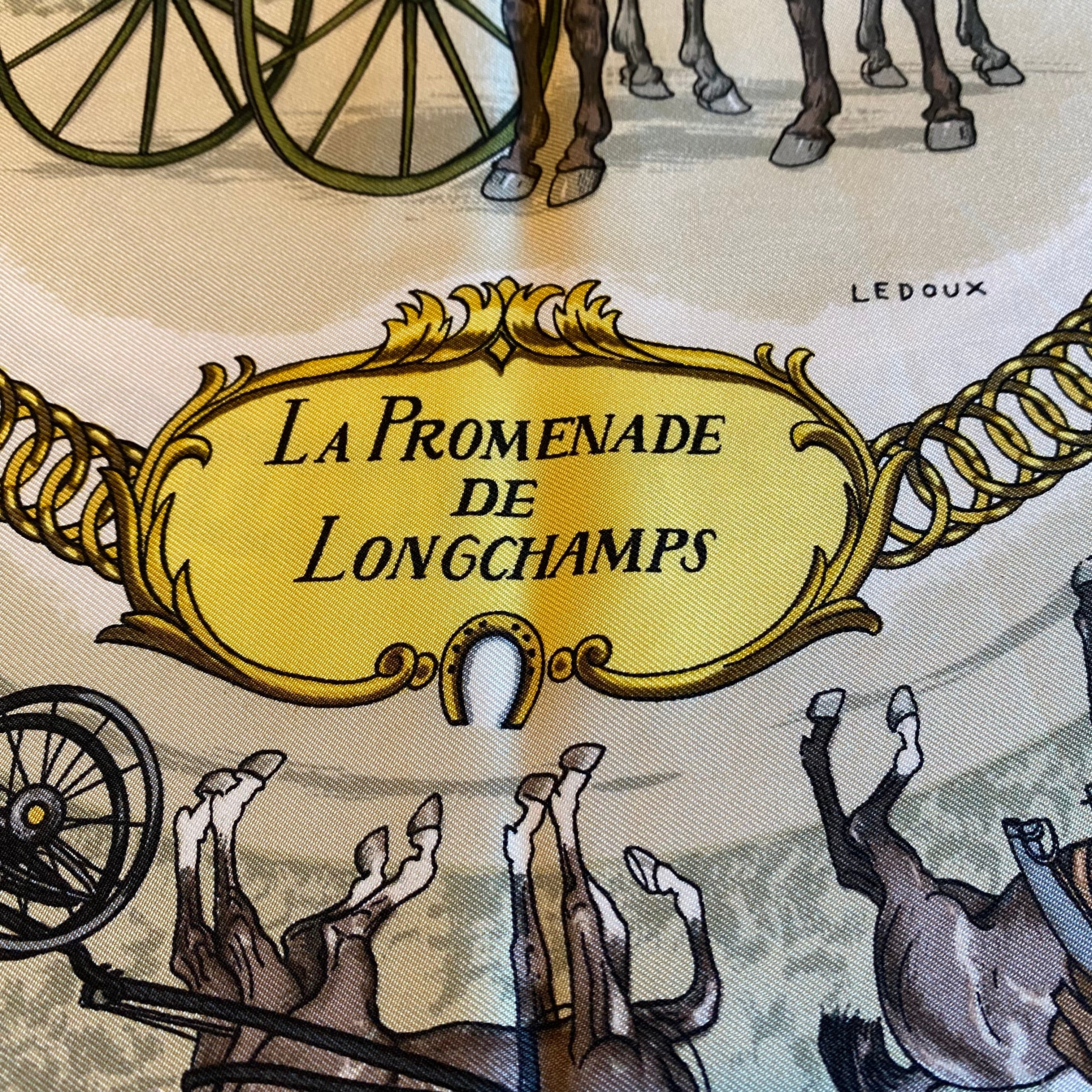 Hermès La Promenade de Longchamps Silk Scarf