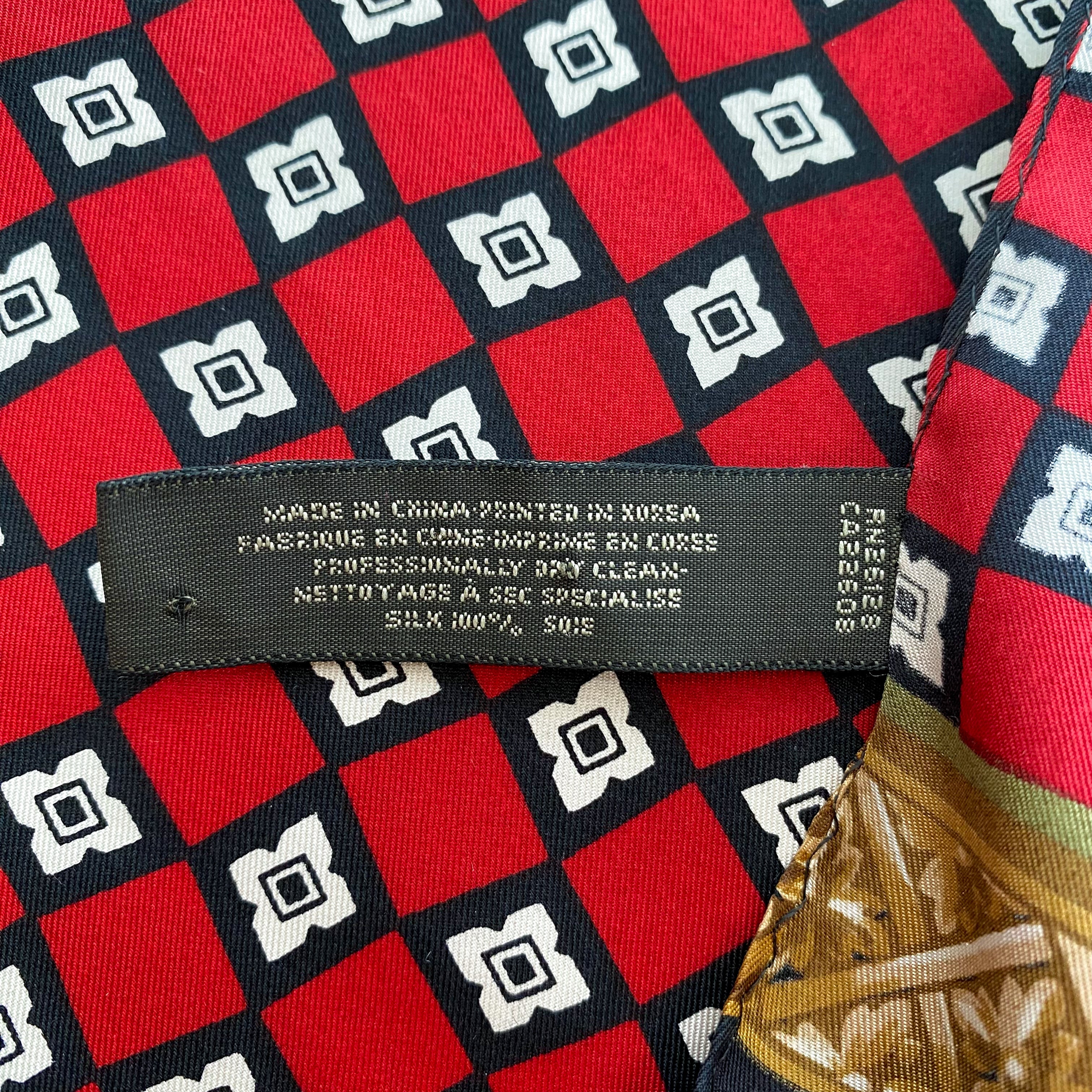 Echo Long Geometric Silk Scarf