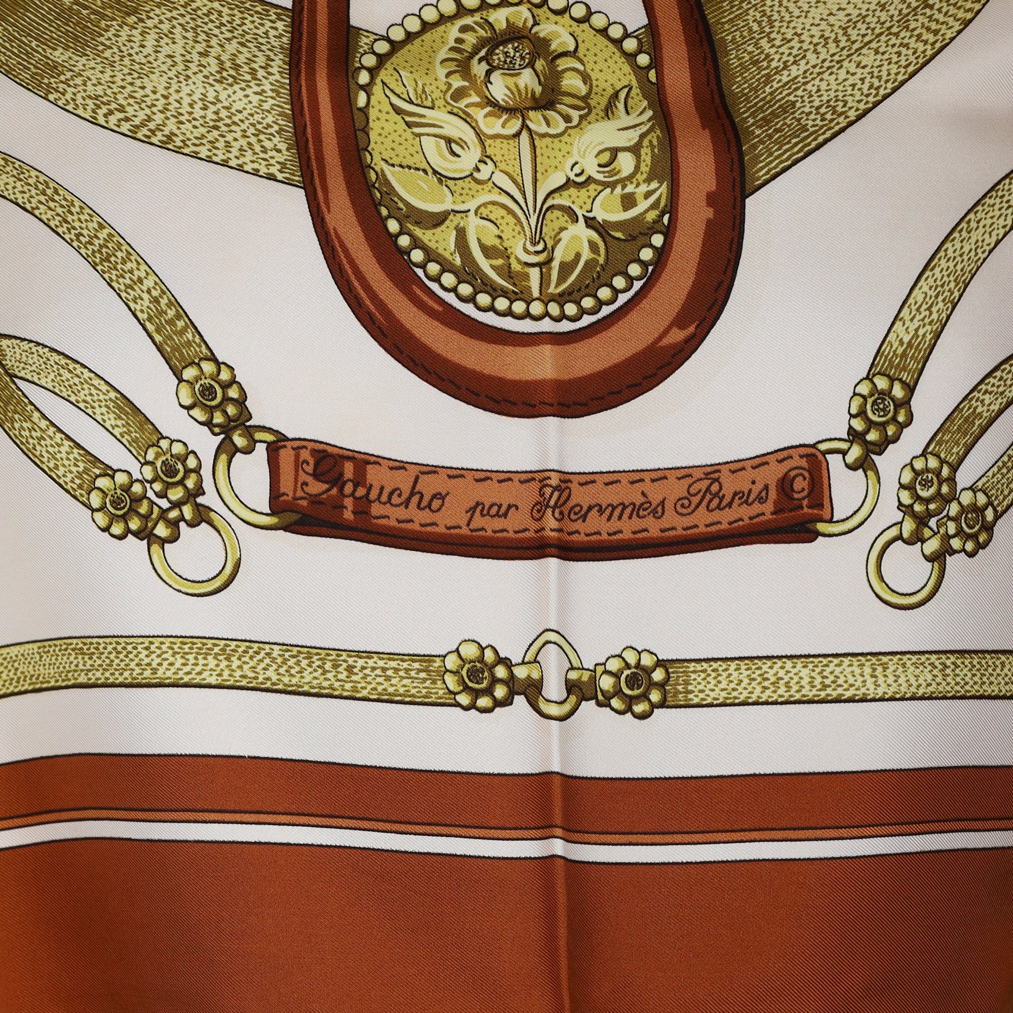 Hermès Gaucho par Hermès Silk Scarf